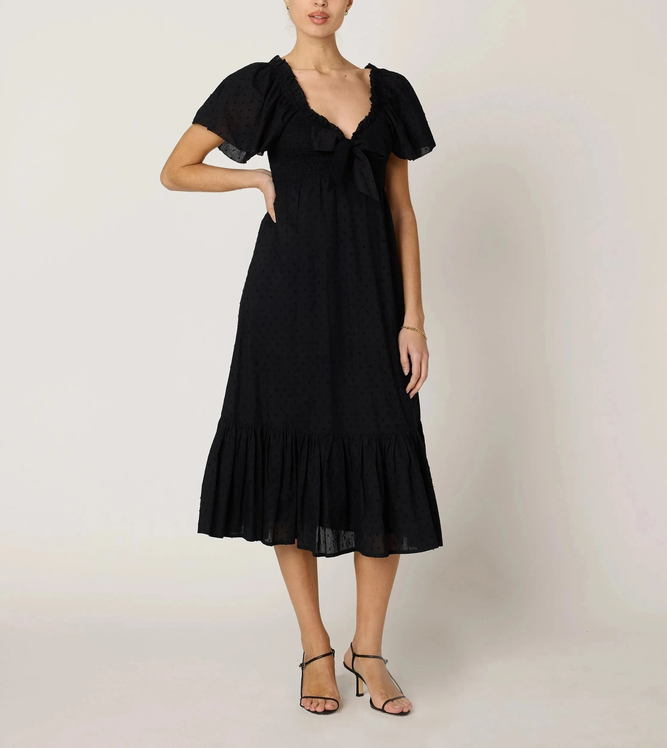 Ashlyn Midi Dress | Black sold by Cleobella product image thumbnail 2