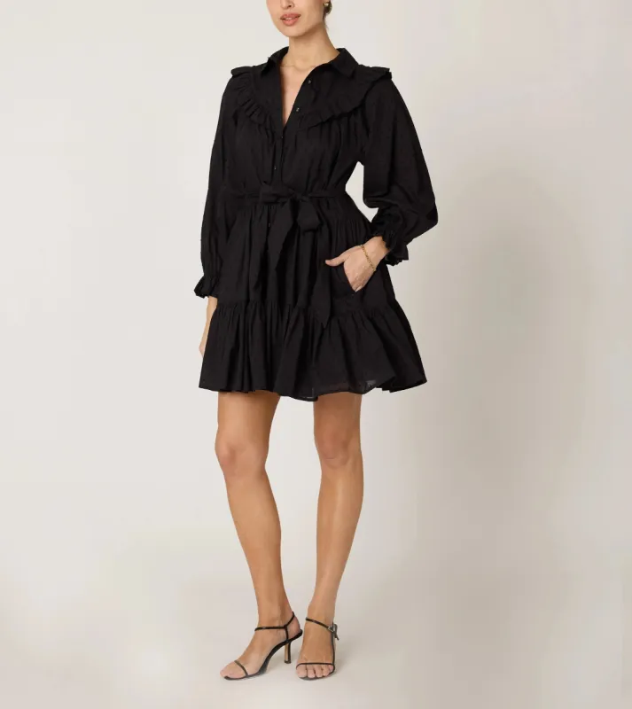 Lotte Mini Dress | Black sold by Cleobella