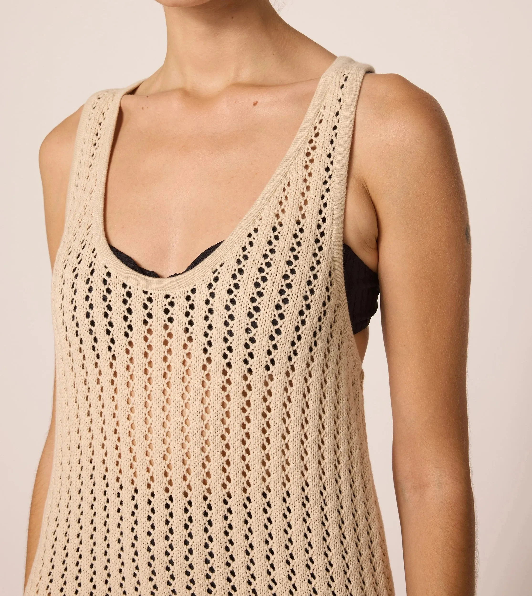 Misty Cover Up | Ivory sold by Cleobella product image thumbnail 3