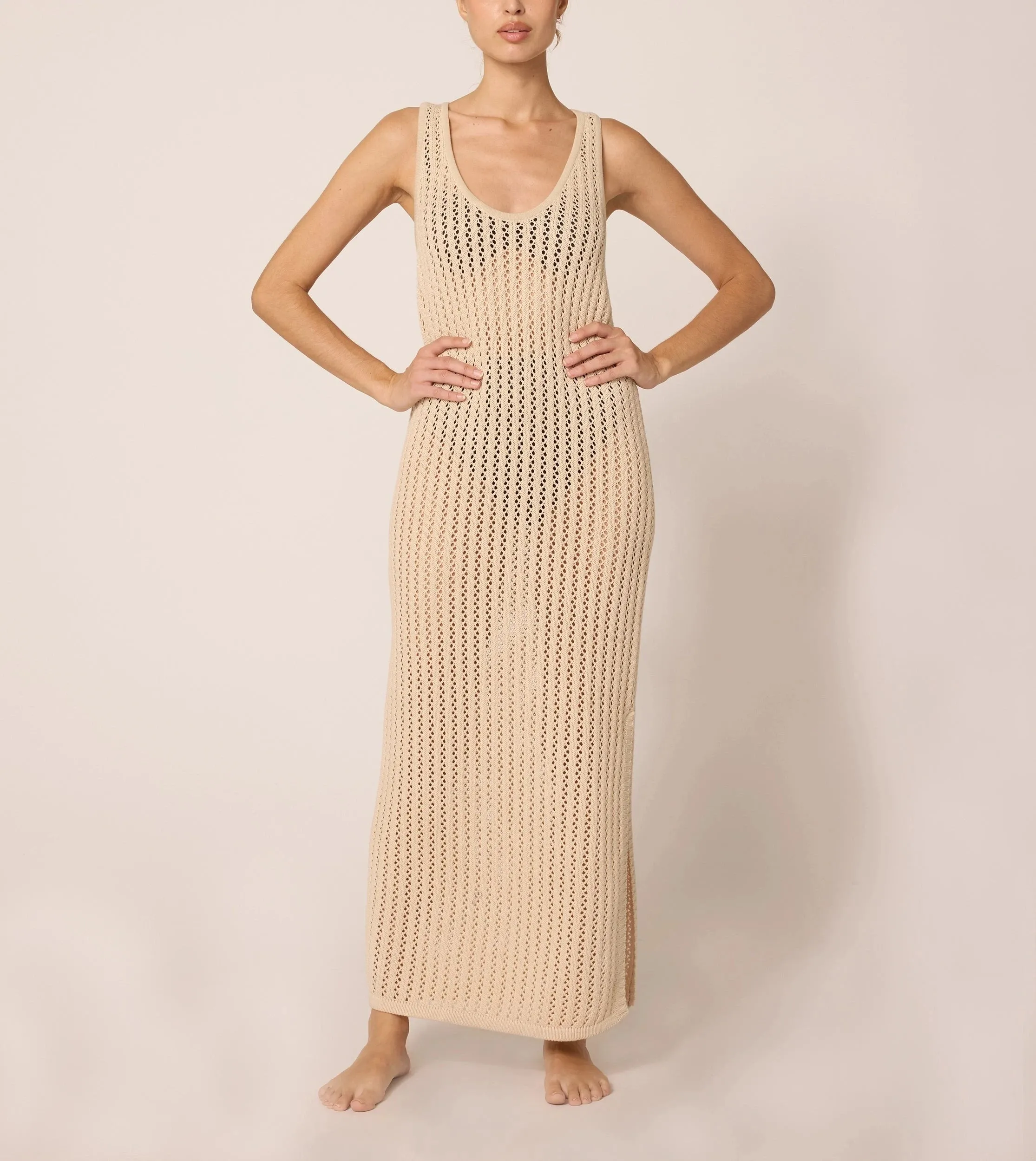 Misty Cover Up | Ivory sold by Cleobella product image thumbnail 2