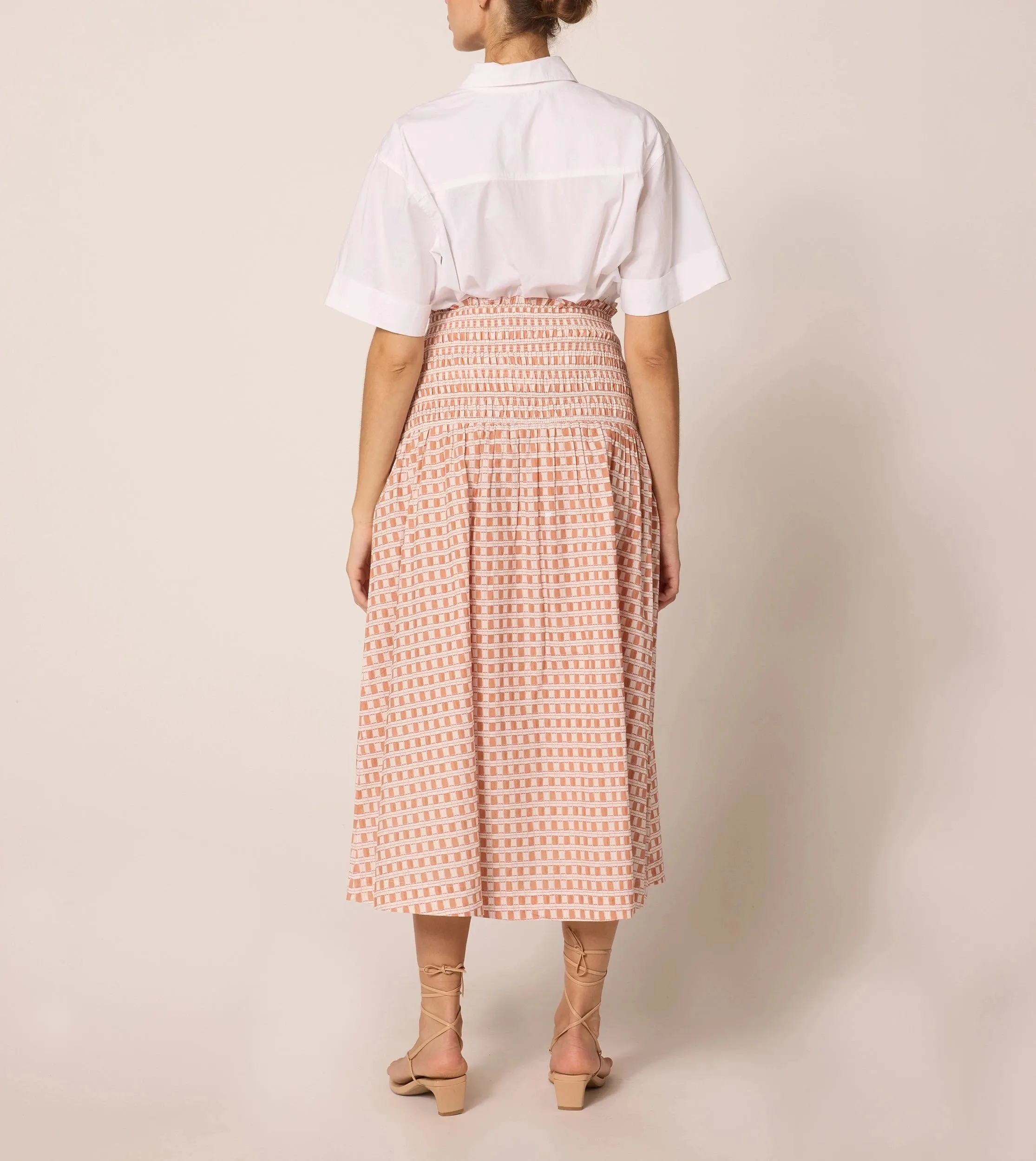 Azita Midi Skirt | Bellini Plaid sold by Cleobella product image thumbnail 4