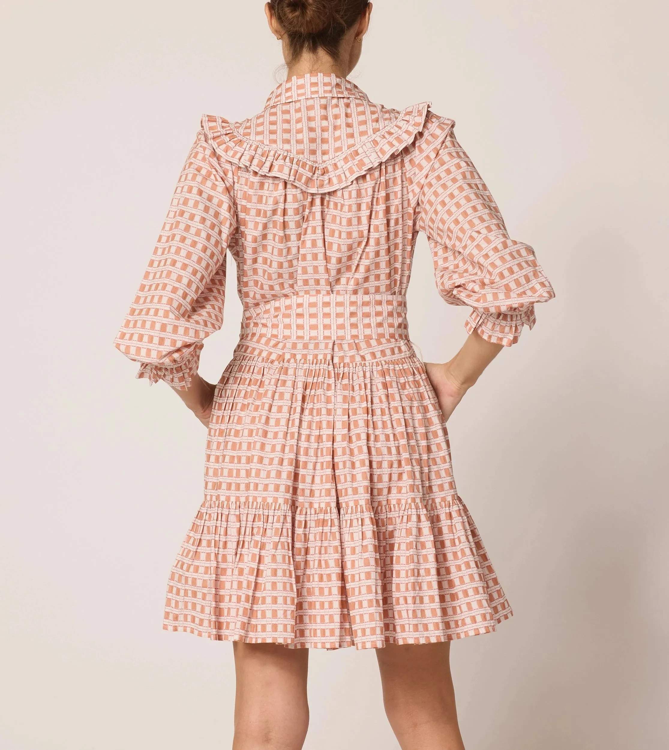 Gloria Mini Dress | Bellini Plaid sold by Cleobella product image thumbnail 4