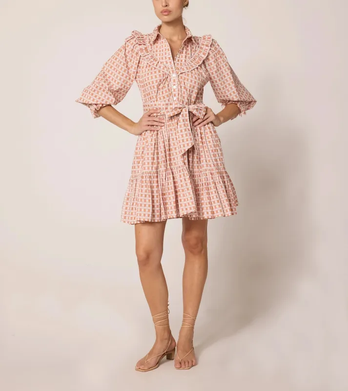 Gloria Mini Dress | Bellini Plaid sold by Cleobella