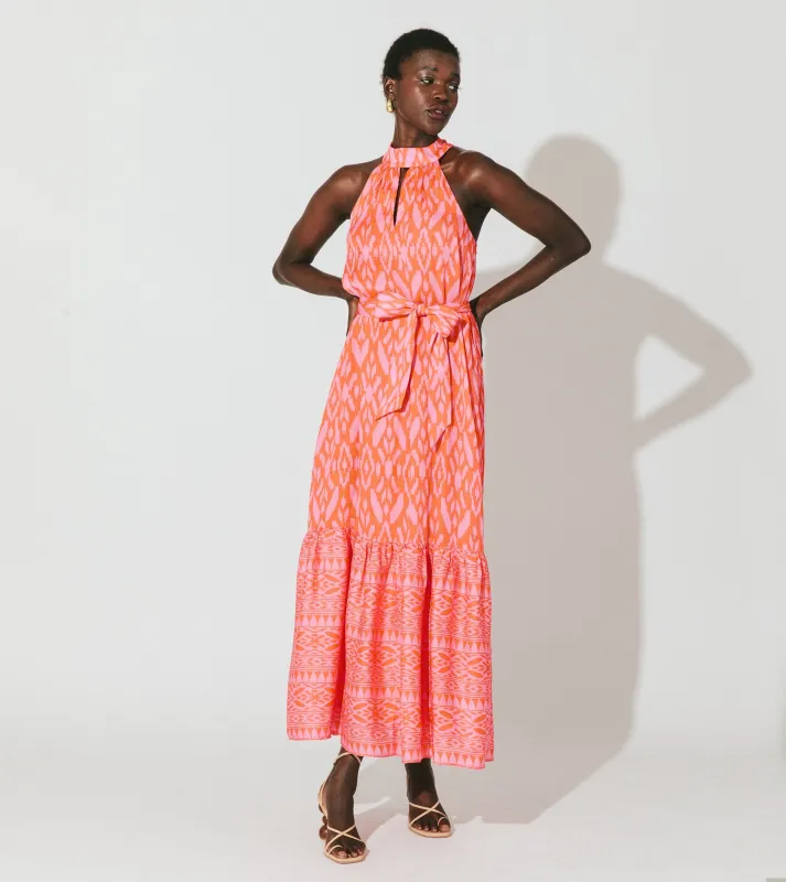 Janice Ankle Dress | Jaipur Ikat made by Cleobella