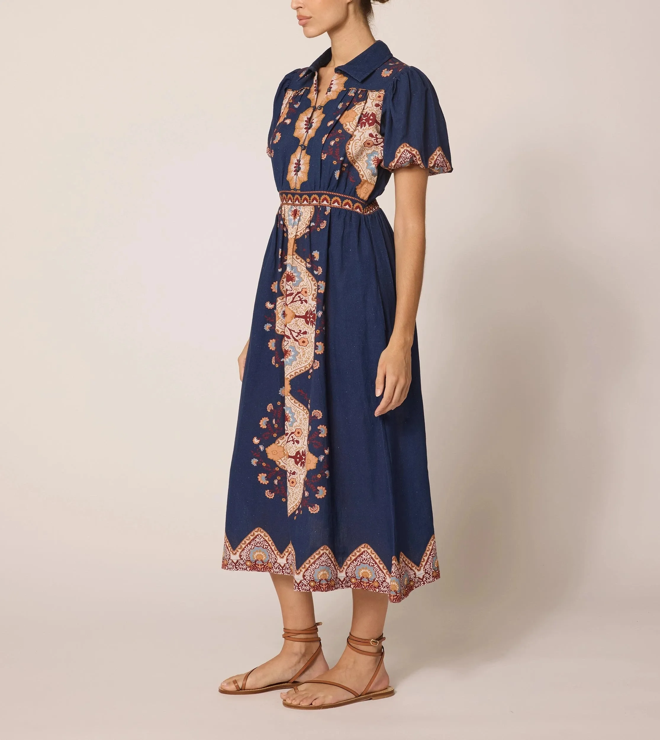 Asha Midi Dress | Navy Lagos sold by Cleobella product image thumbnail 2