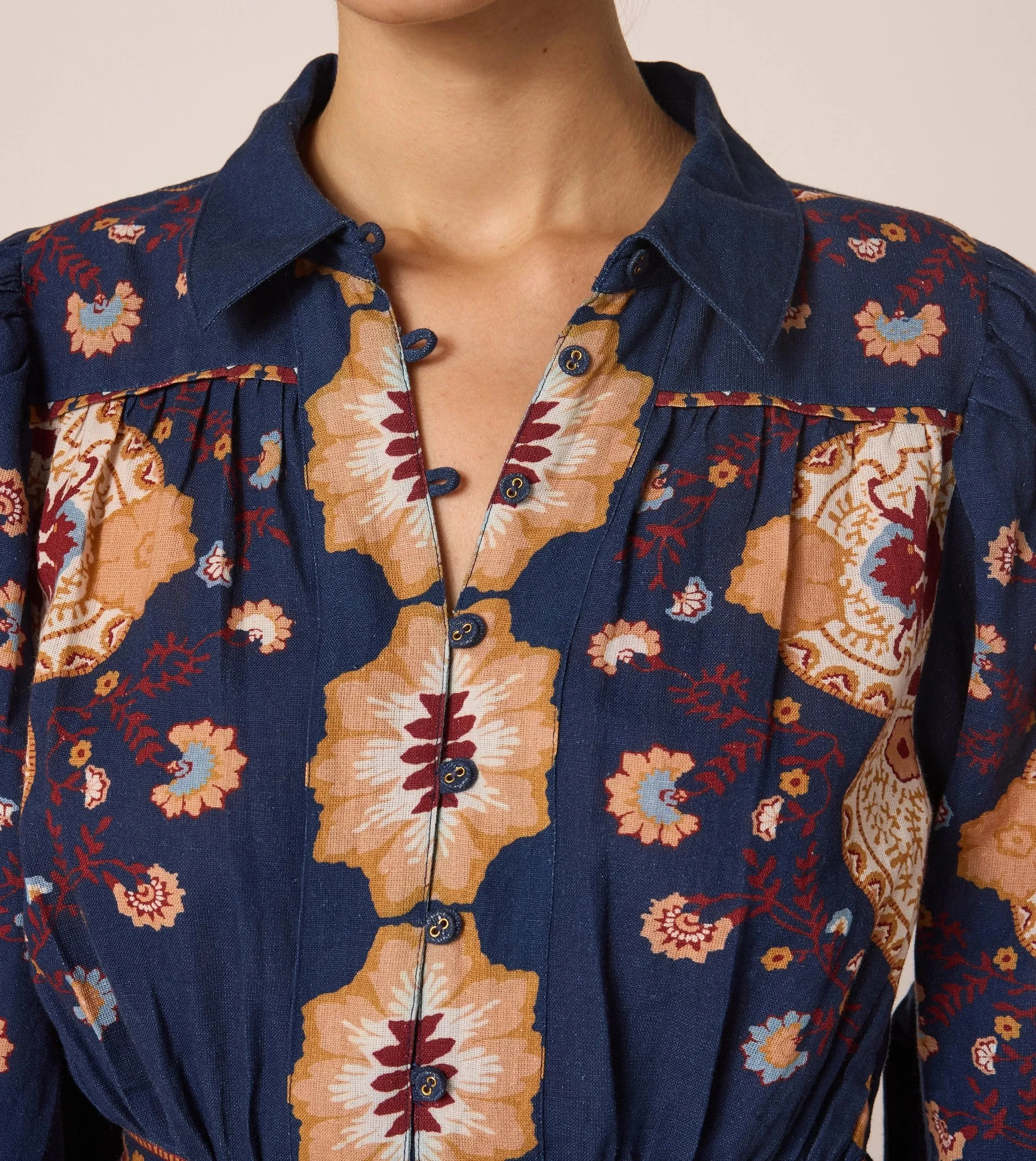Leigh Mini Dress | Navy Lagos sold by Cleobella product image thumbnail 5