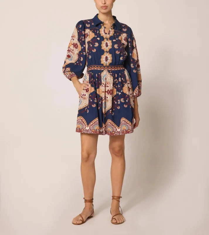 Leigh Mini Dress | Navy Lagos sold by Cleobella