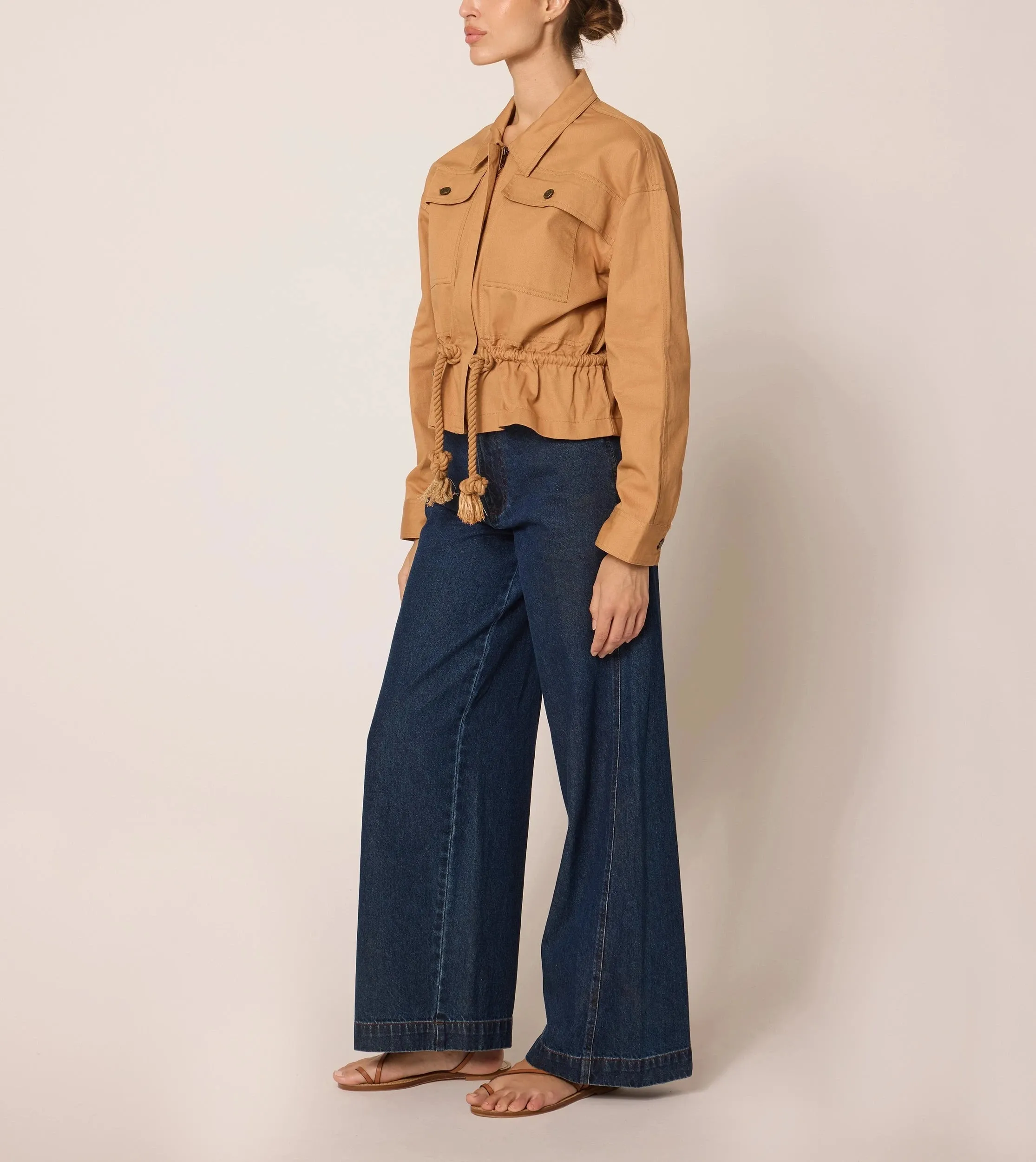 Jasper Jacket | Biscuit sold by Cleobella product image thumbnail 2