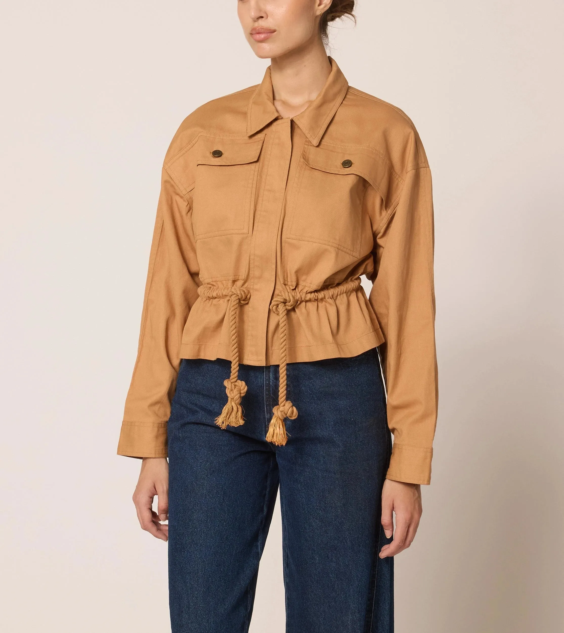 Jasper Jacket | Biscuit sold by Cleobella