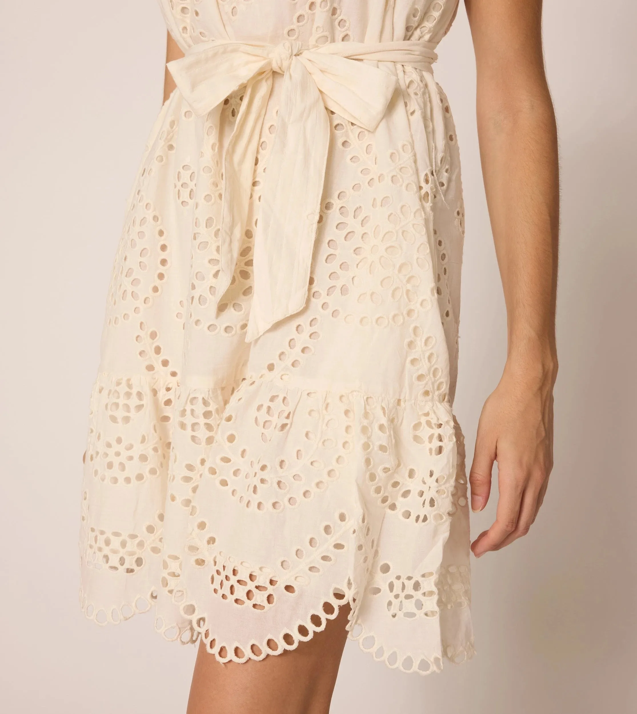 Mireya Mini Dress | Ivory Eyelet sold by Cleobella product image thumbnail 4