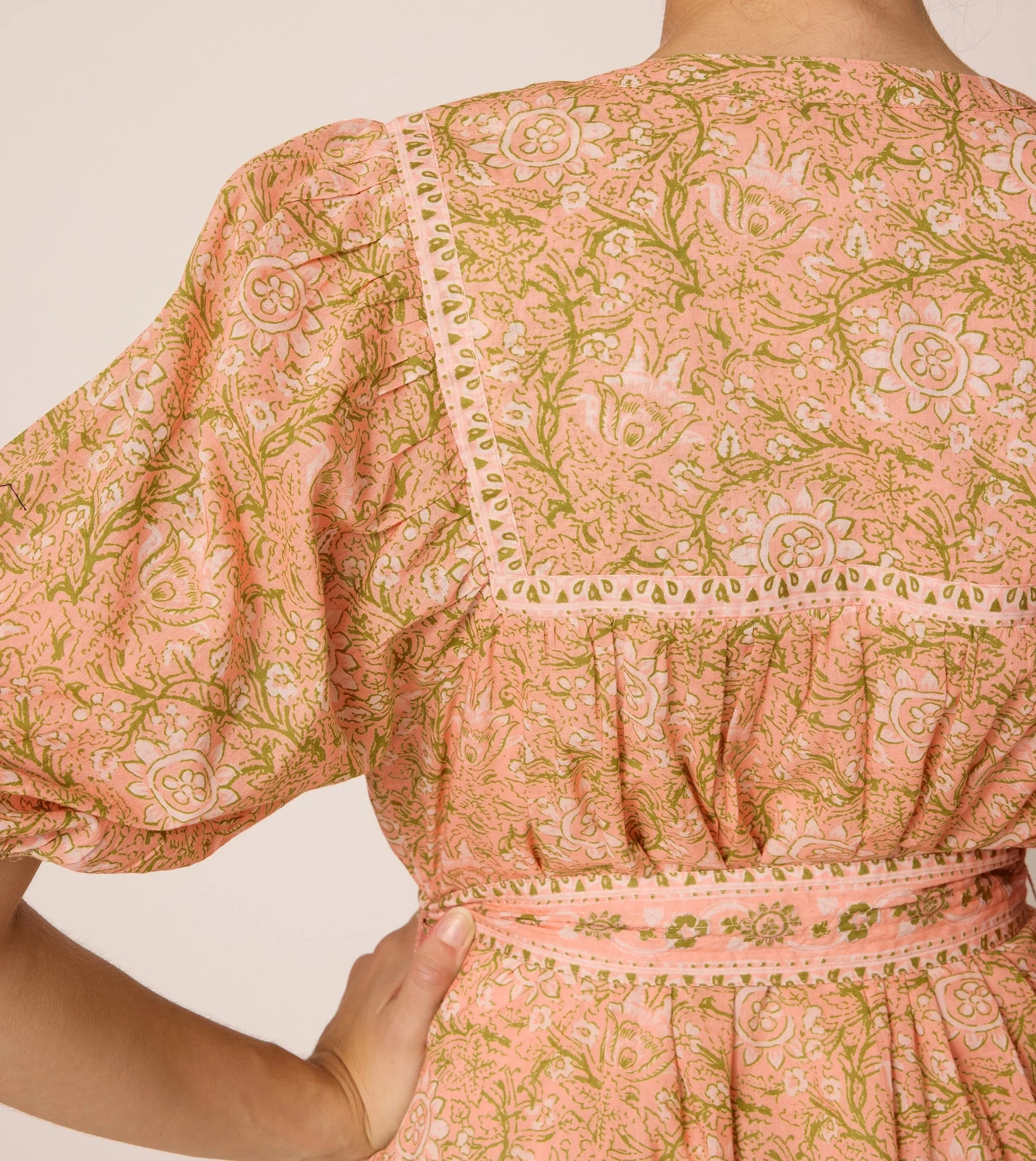 Calista Mini Dress | Cecil Blush sold by Cleobella product image thumbnail 5