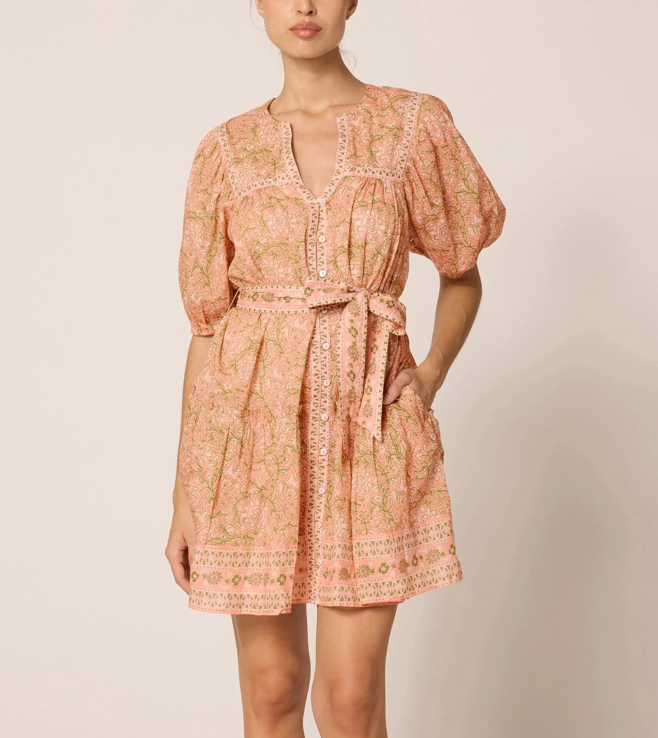Calista Mini Dress | Cecil Blush sold by Cleobella product image thumbnail 2