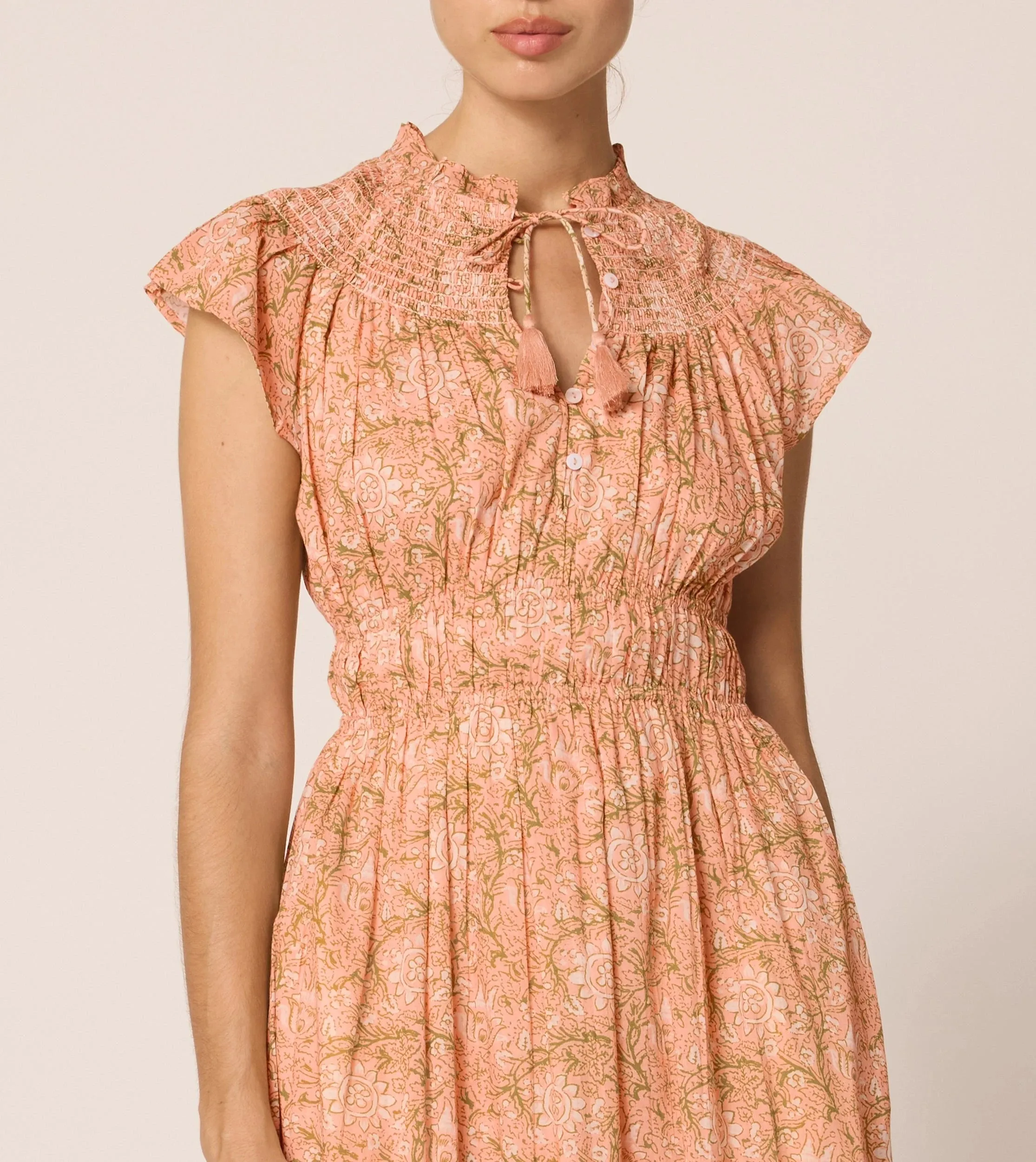 Indira Ankle Dress | Cecil Blush sold by Cleobella product image thumbnail 4