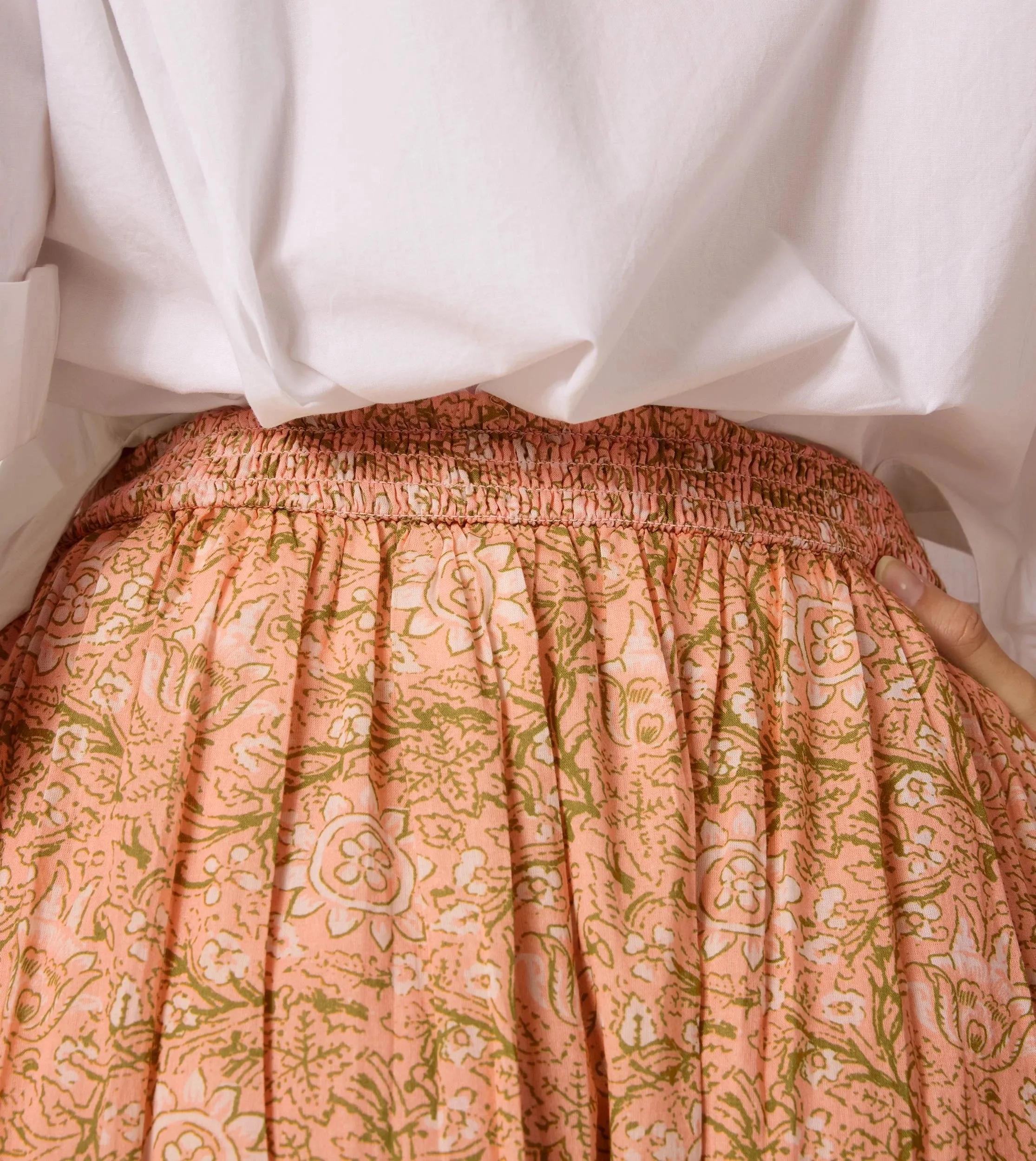 Charlene Ankle Skirt | Cecil Blush sold by Cleobella product image thumbnail 4