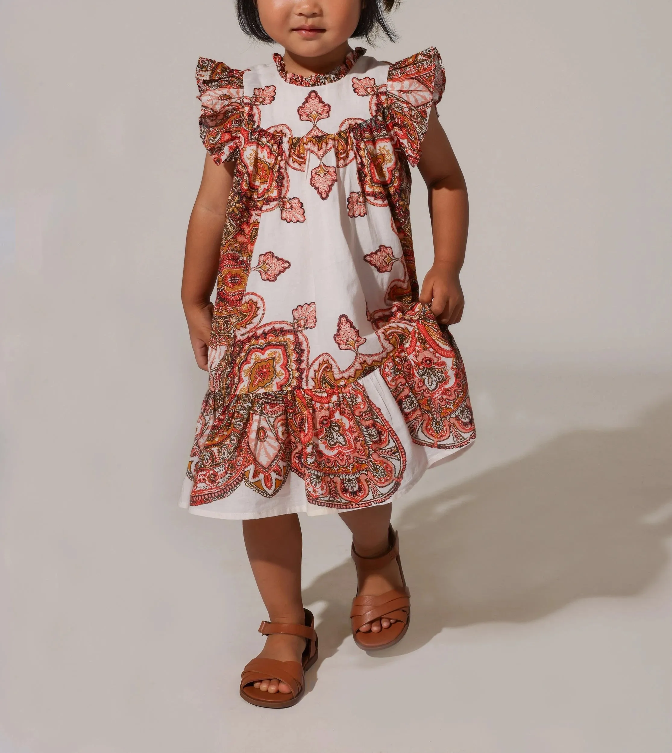 Littles Daisy Dress | Foulard Paisley sold by Cleobella product image thumbnail 2