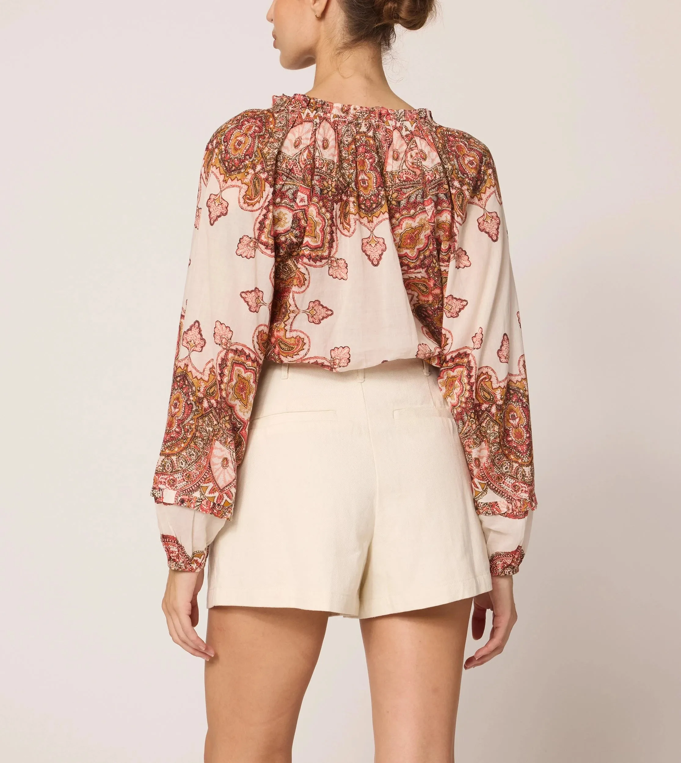 Alicia Blouse | Foulard Paisley sold by Cleobella product image thumbnail 5