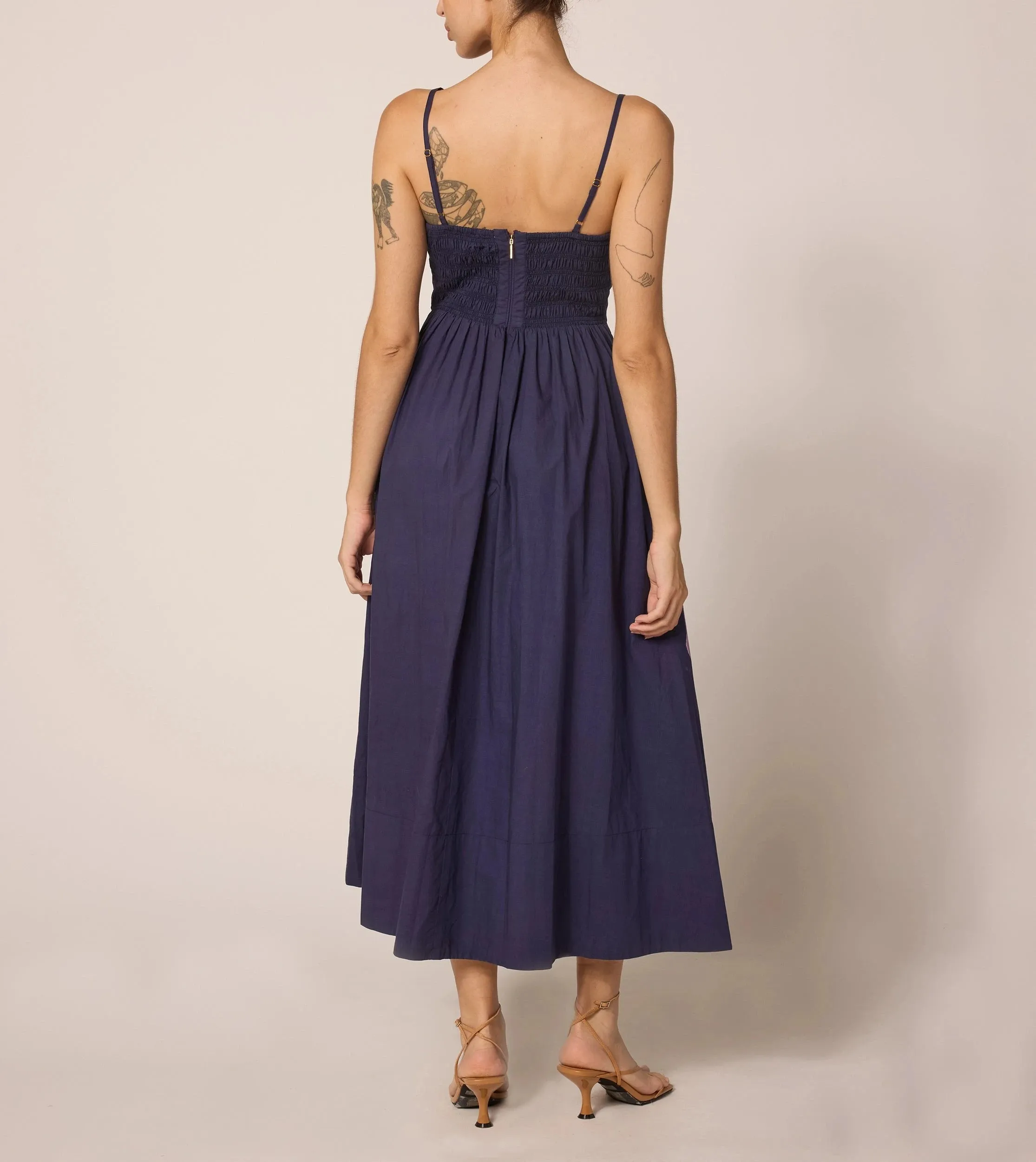 Riley Ankle Dress | Moresco Navy sold by Cleobella product image thumbnail 4