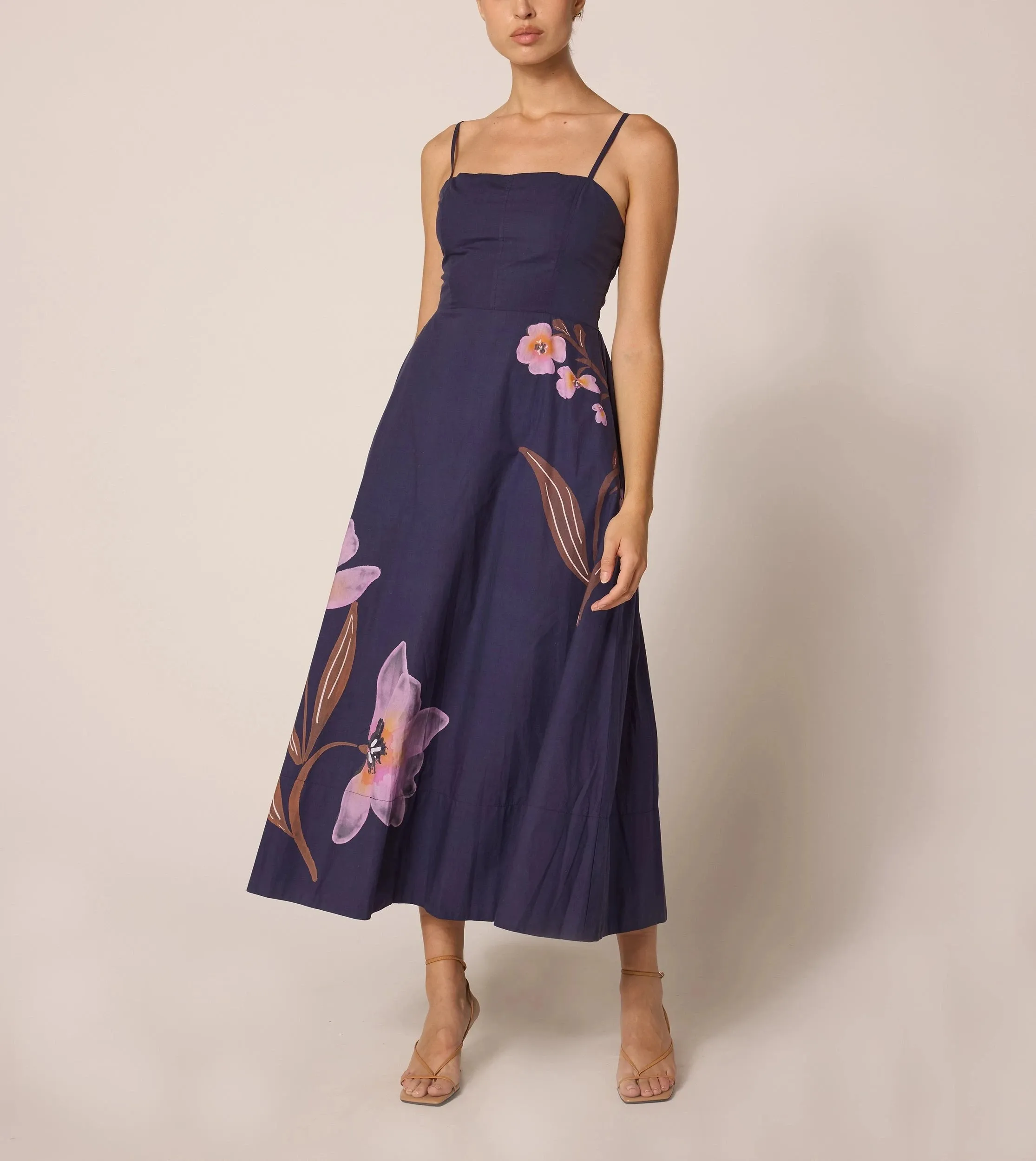 Riley Ankle Dress | Moresco Navy sold by Cleobella product image thumbnail 2