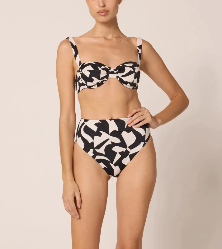Beckett Top | Osaria Black/White made by Cleobella