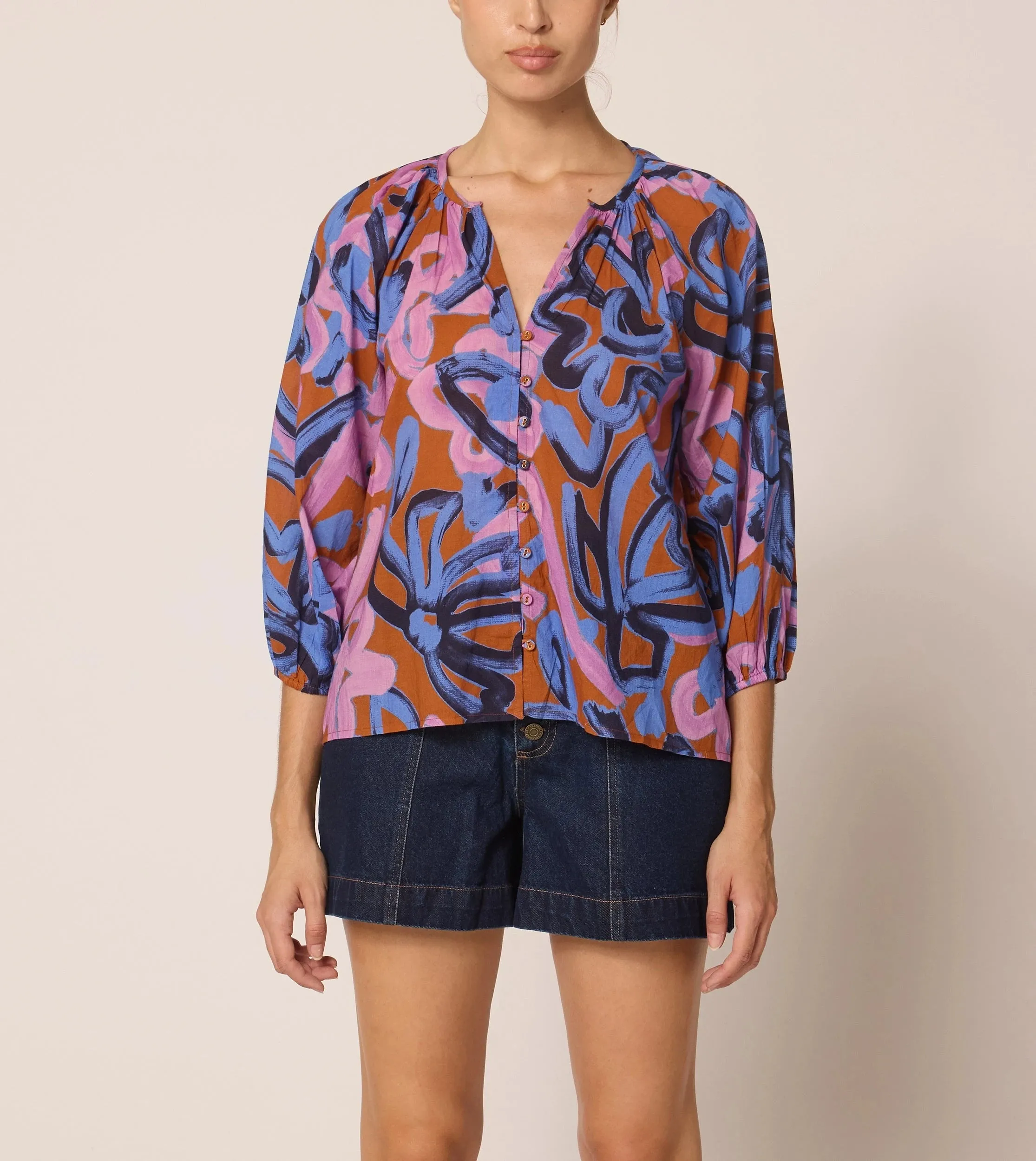 Ramona Blouse | Fresco sold by Cleobella product image thumbnail 2