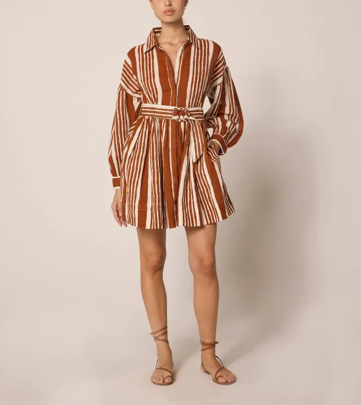 Tiana Mini Dress | Vecchio Stripe sold by Cleobella