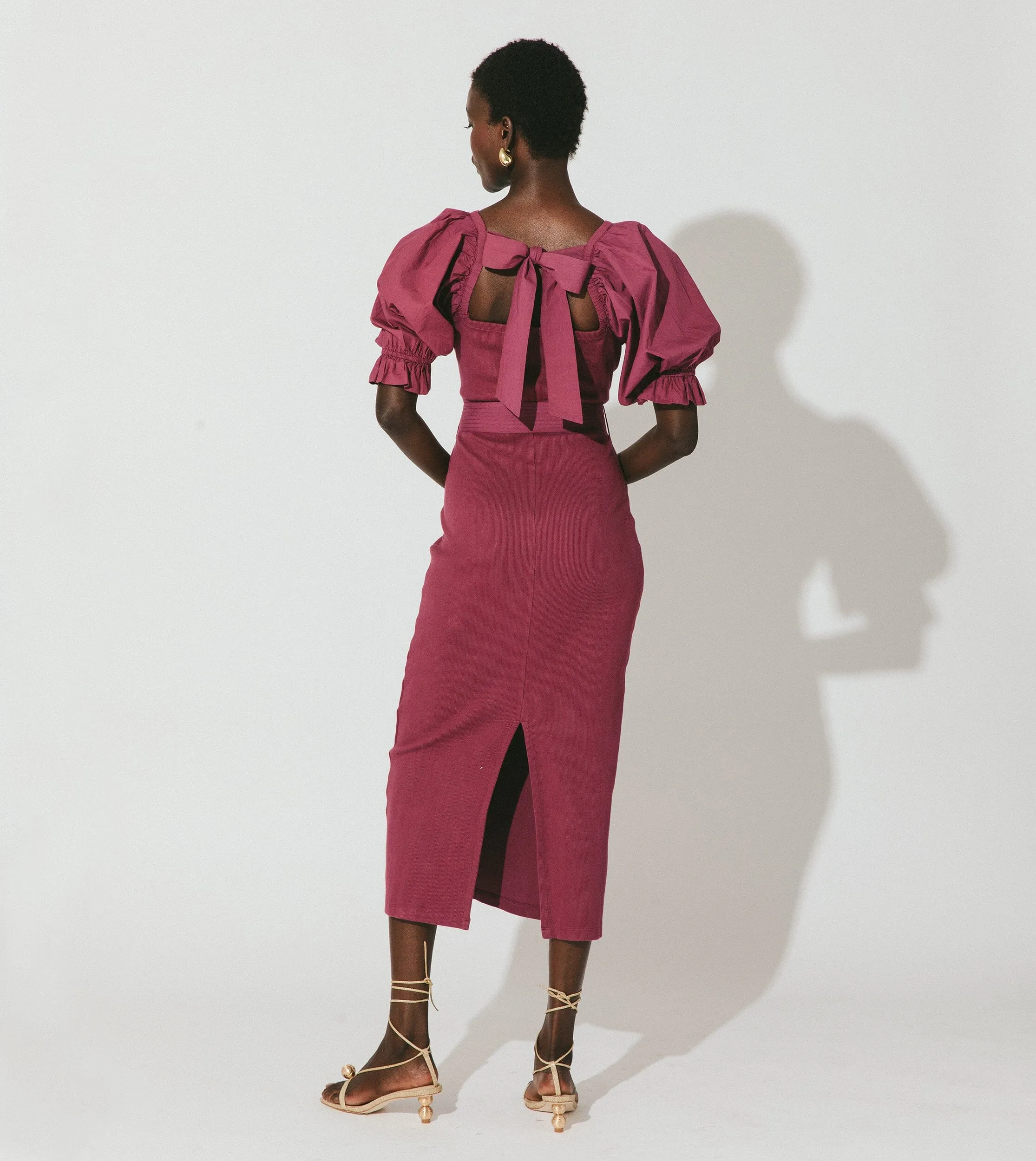 Mai Midi Dress | Plum sold by Cleobella product image thumbnail 4