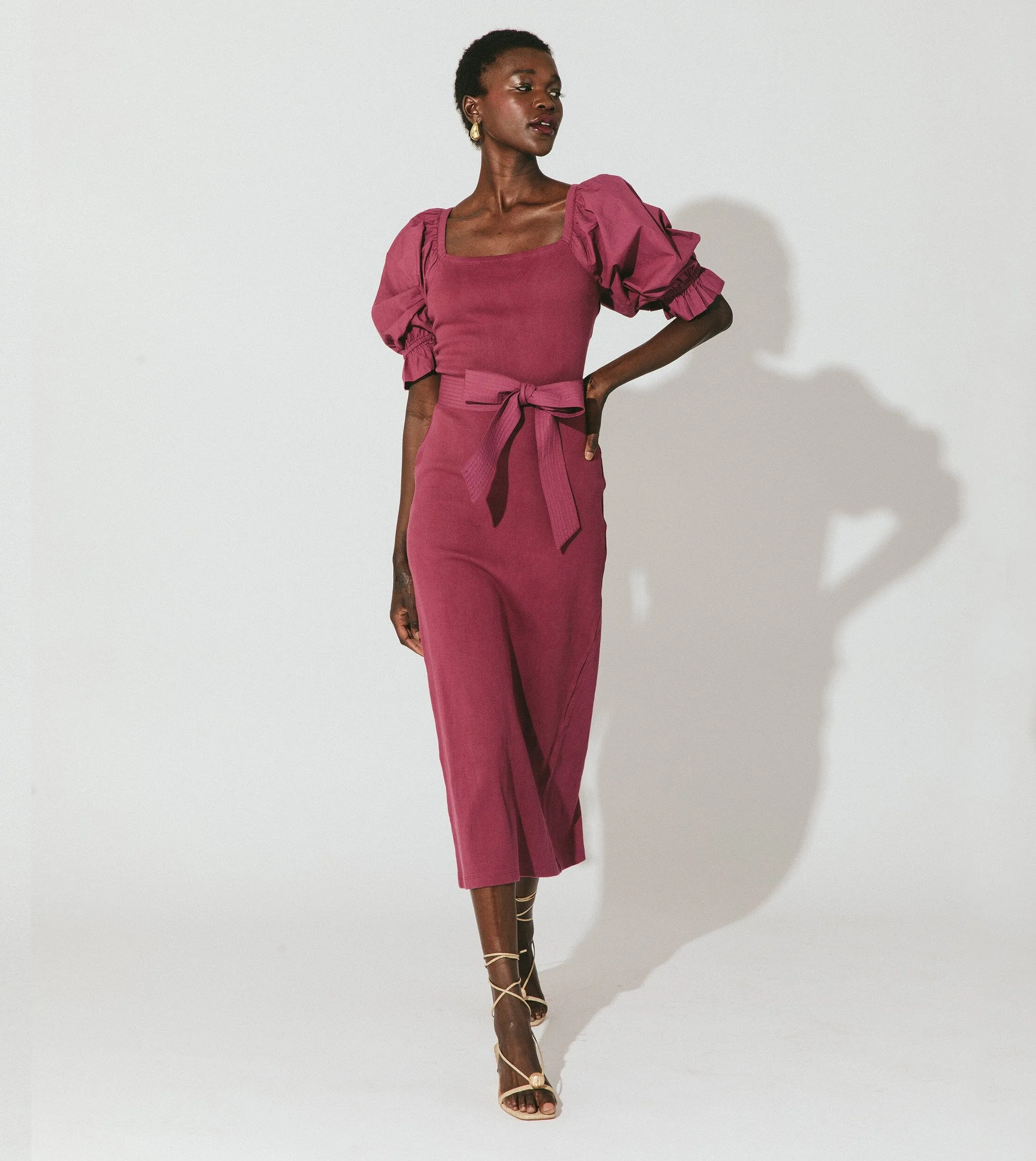Mai Midi Dress | Plum sold by Cleobella