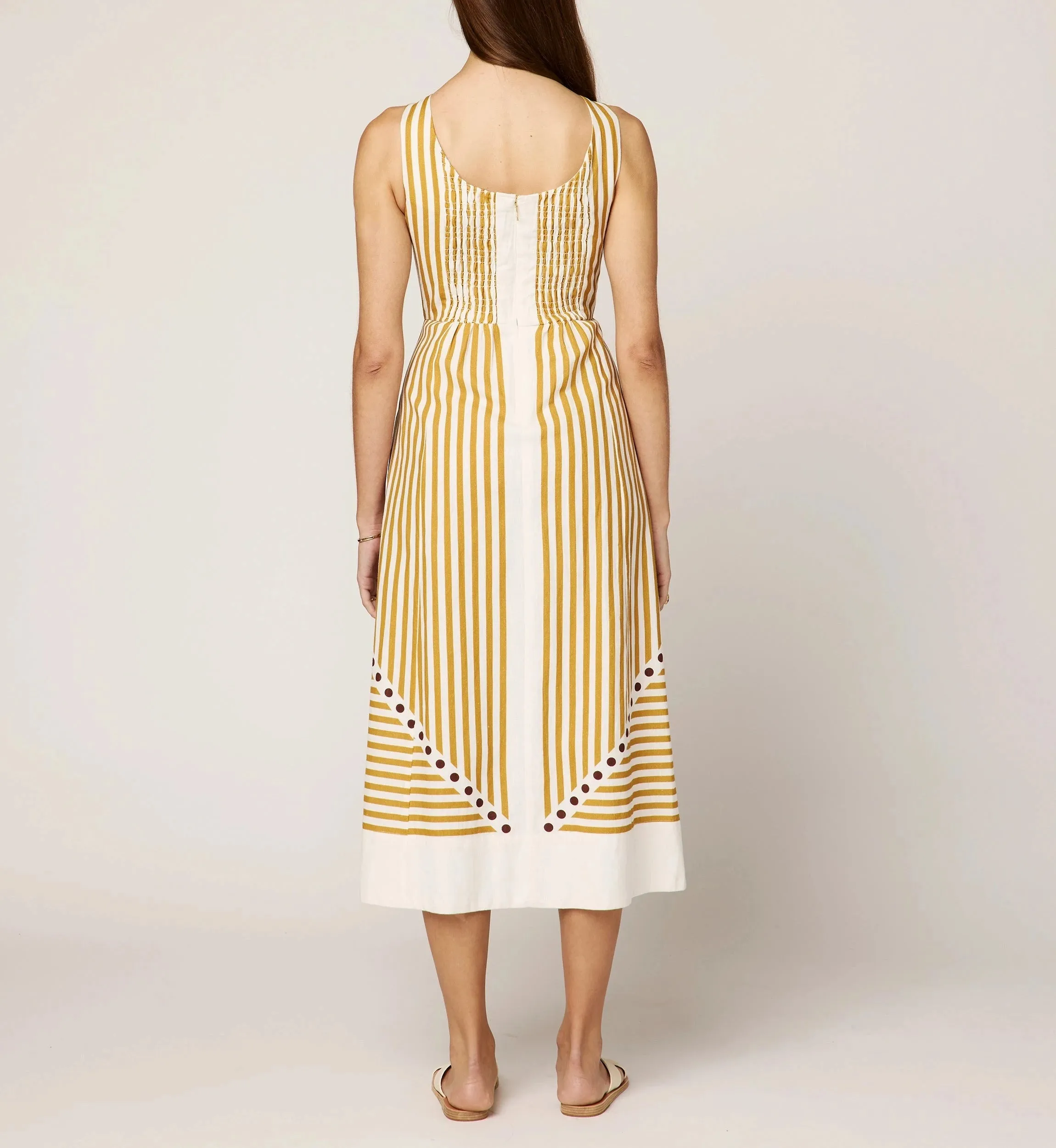 Rhiannon Ankle Dress | Lusso Stripe sold by Cleobella product image thumbnail 5
