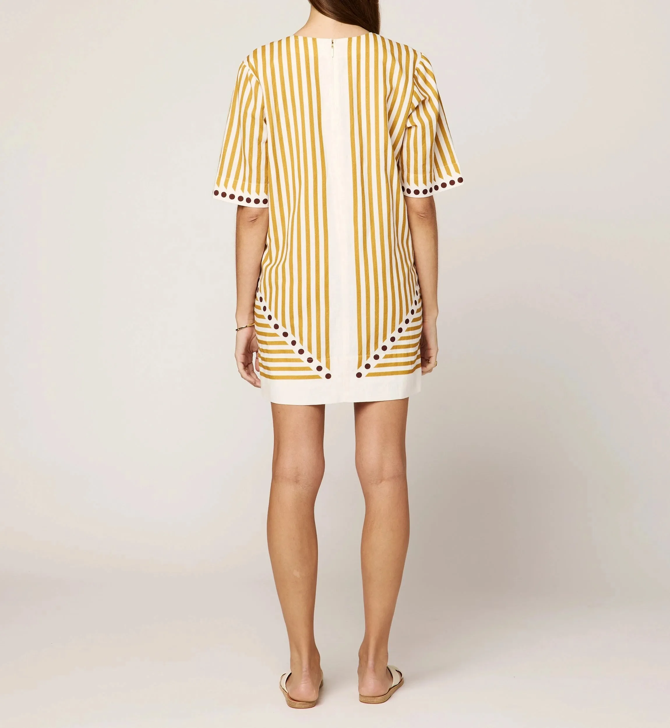 Fiona Mini Dress | Lusso Stripe sold by Cleobella product image thumbnail 5