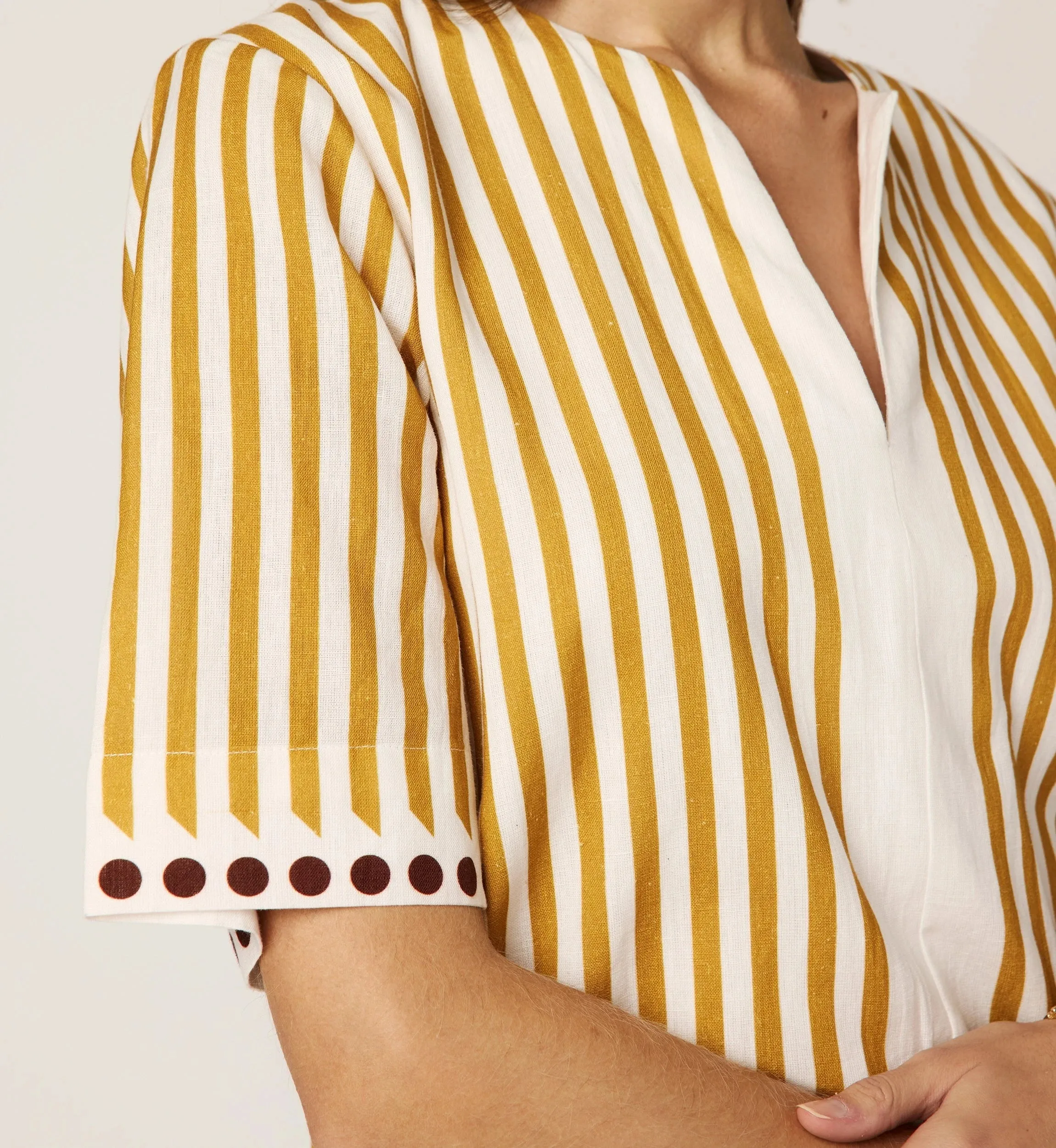 Fiona Mini Dress | Lusso Stripe sold by Cleobella product image thumbnail 3