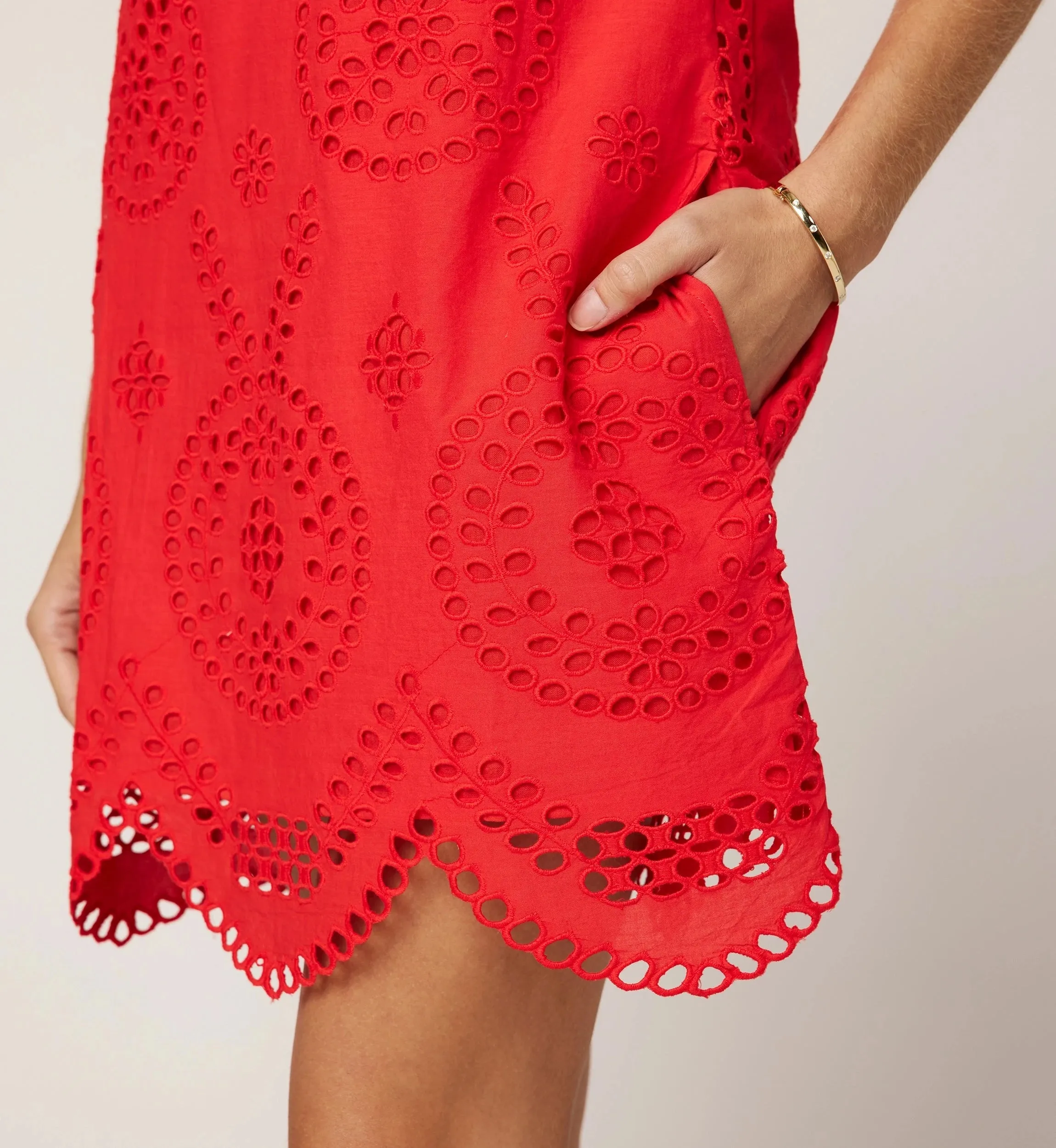 Thandi Mini Dress | Poppy Red sold by Cleobella product image thumbnail 3