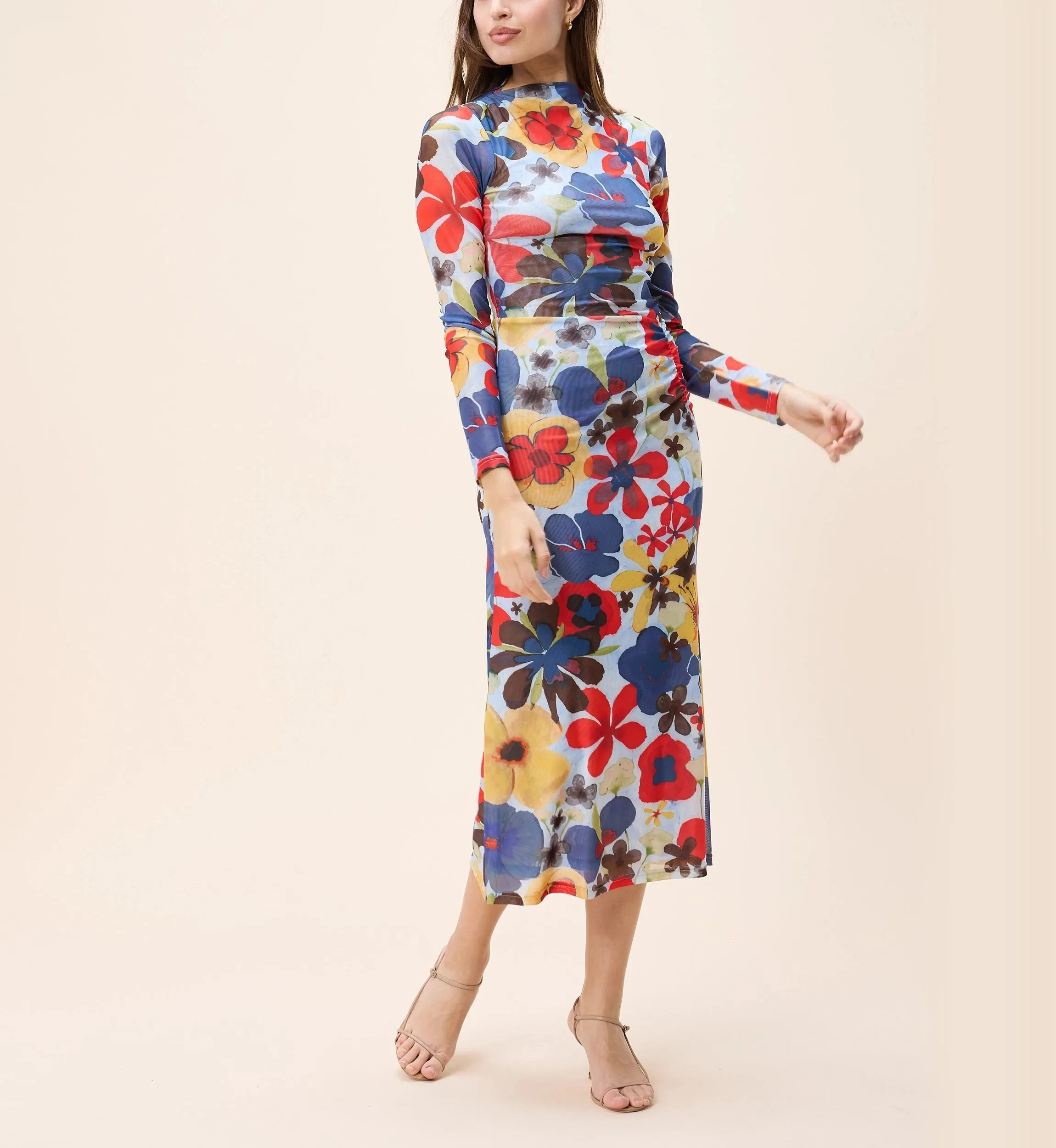 Katya Midi Dress | Foraged Violets Heather sold by Cleobella product image thumbnail 3