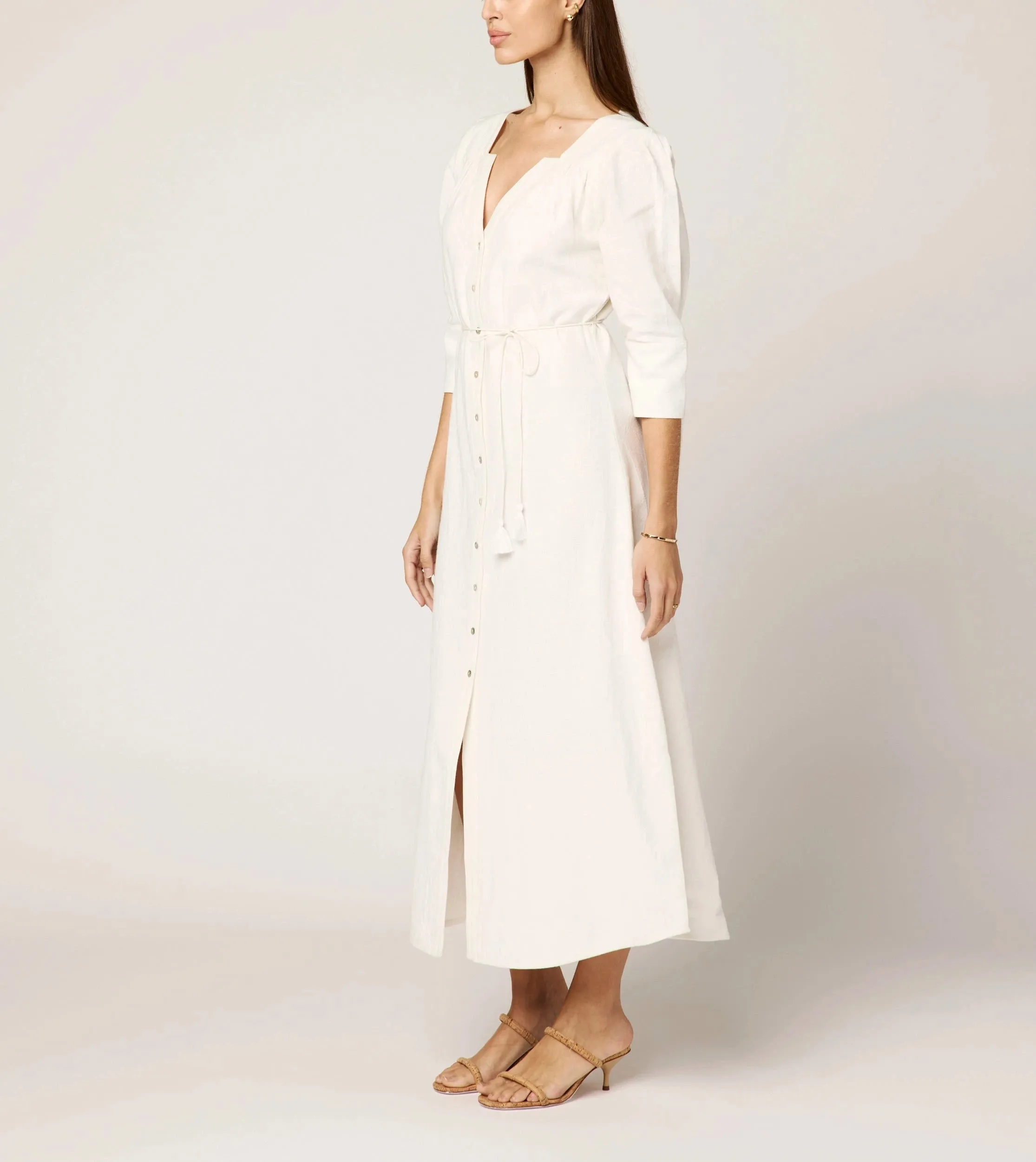 Paria Midi Dress | Ivory sold by Cleobella product image thumbnail 3