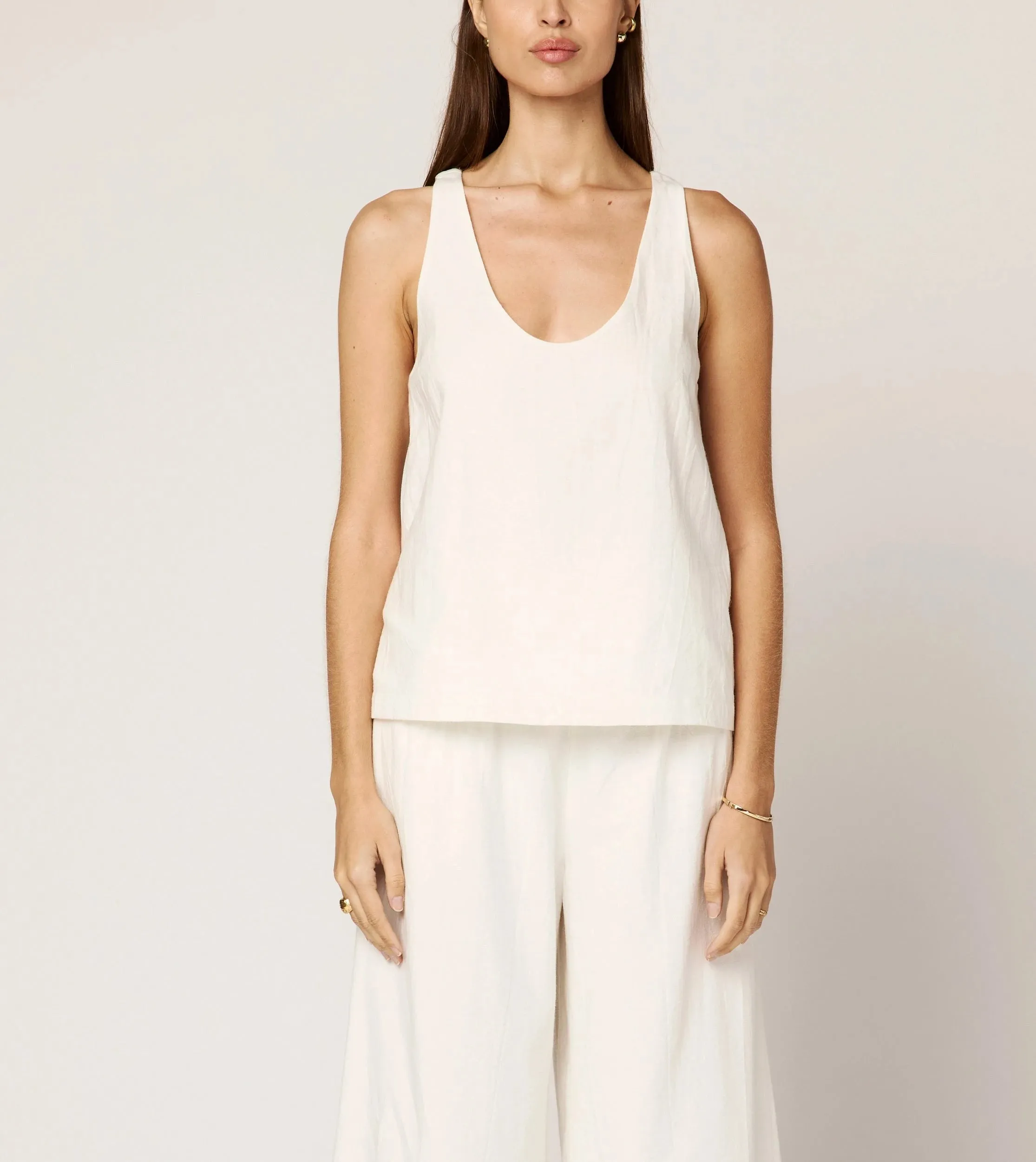 Ambesia Tank | Ivory sold by Cleobella