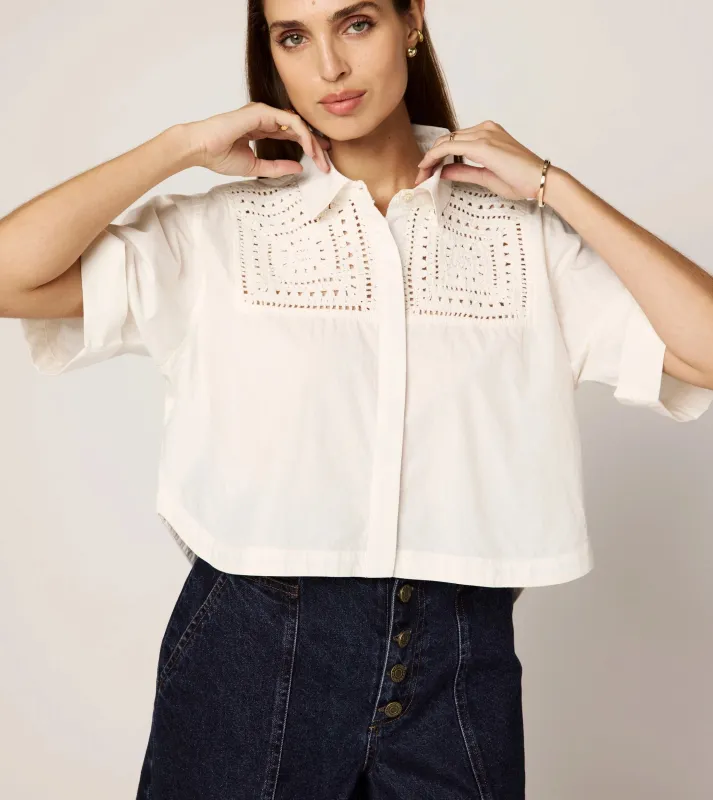 Montana Blouse | Ivory sold by Cleobella