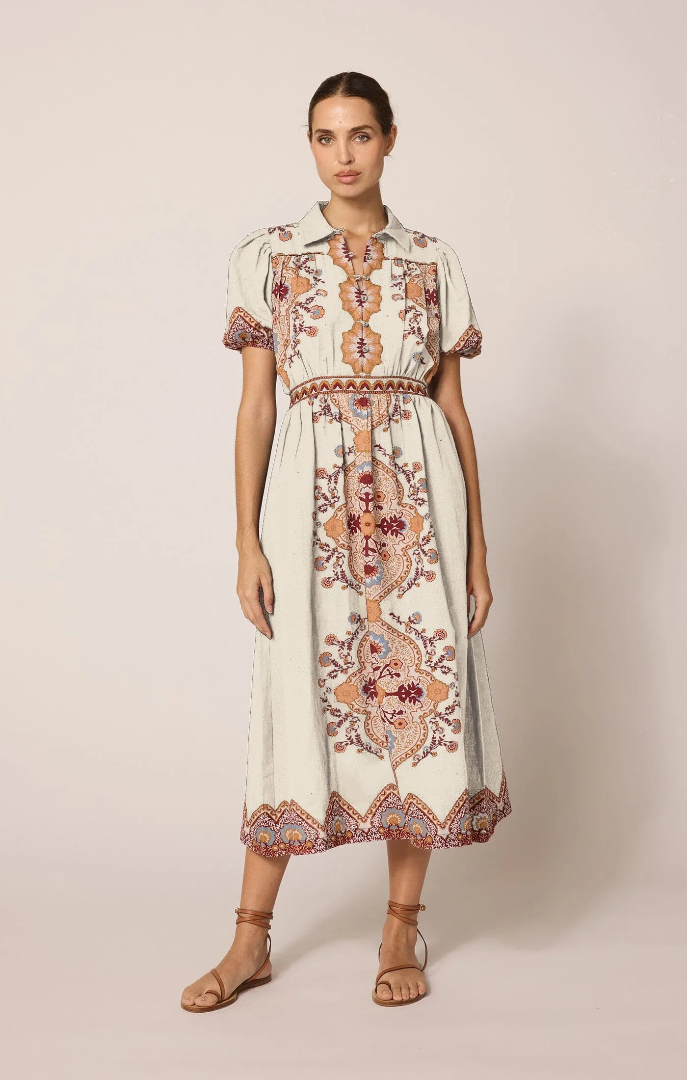 Asha Midi Dress | Ivory Lagos sold by Cleobella