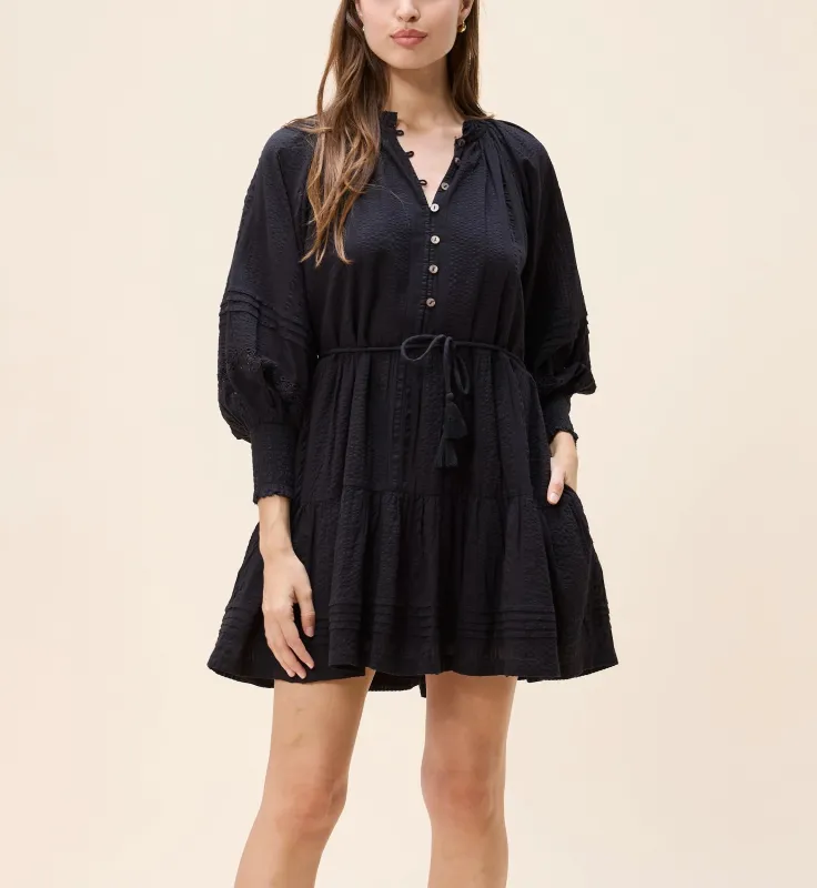 Meadow Mini Dress | Black sold by Cleobella