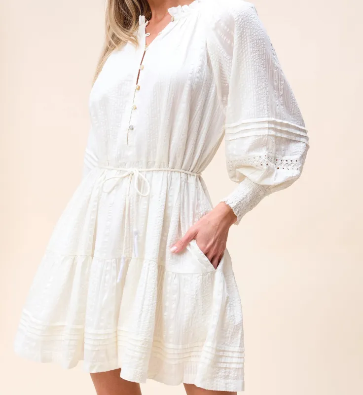 Meadow Mini Dress | Ivory sold by Cleobella