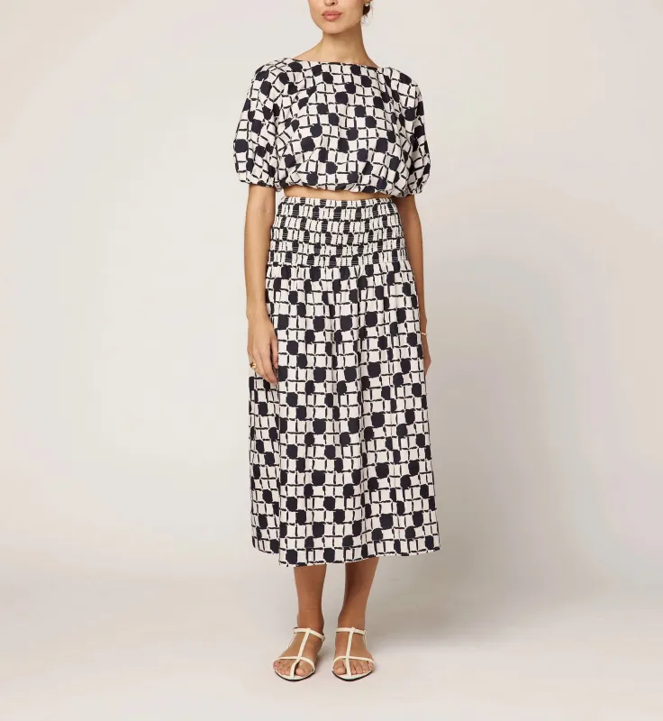 Melanie Midi Skirt | San Marino sold by Cleobella