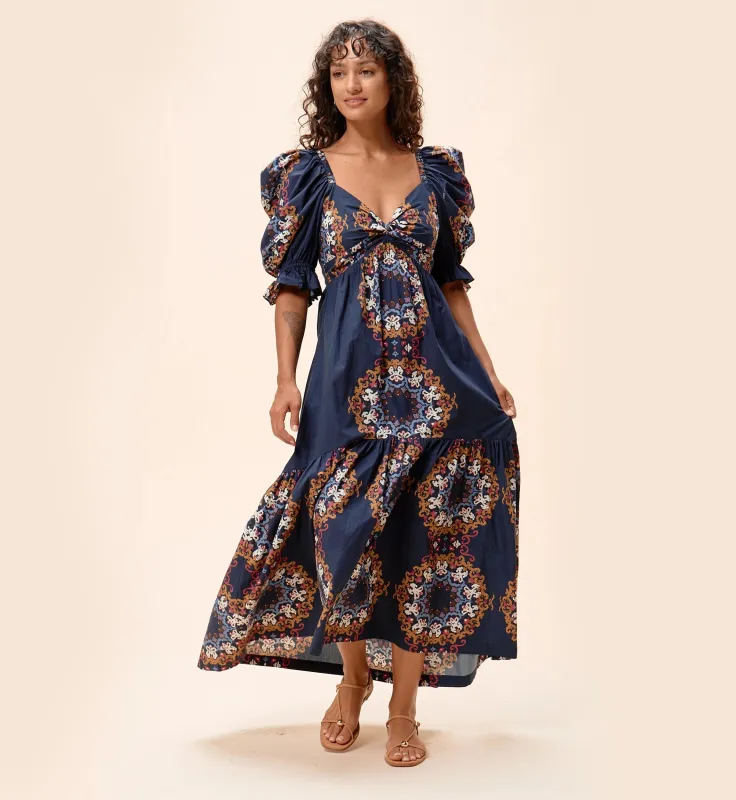 Jewel Ankle Dress | Venezia Blue sold by Cleobella