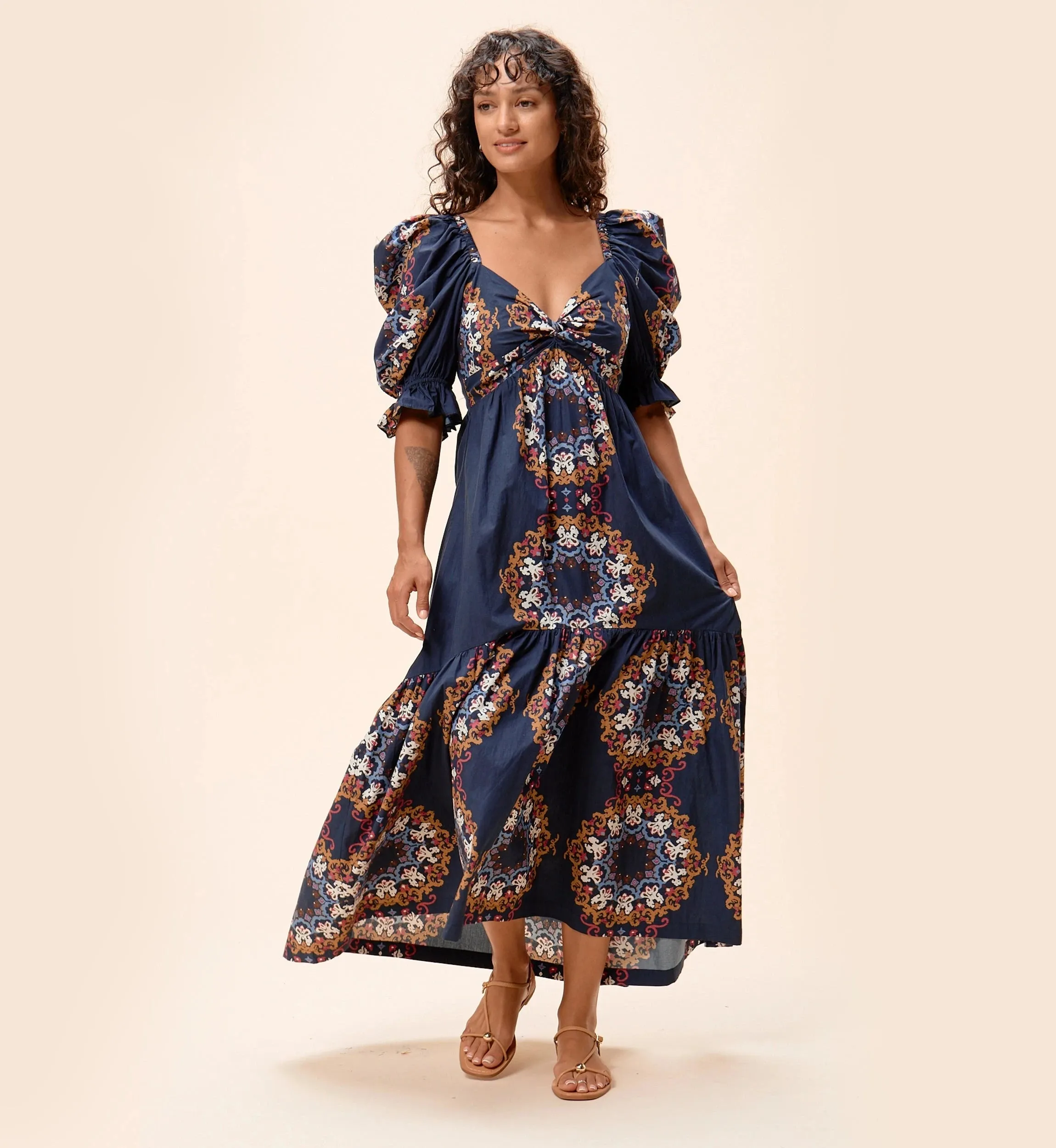 Jewel Ankle Dress | Venezia Blue sold by Cleobella