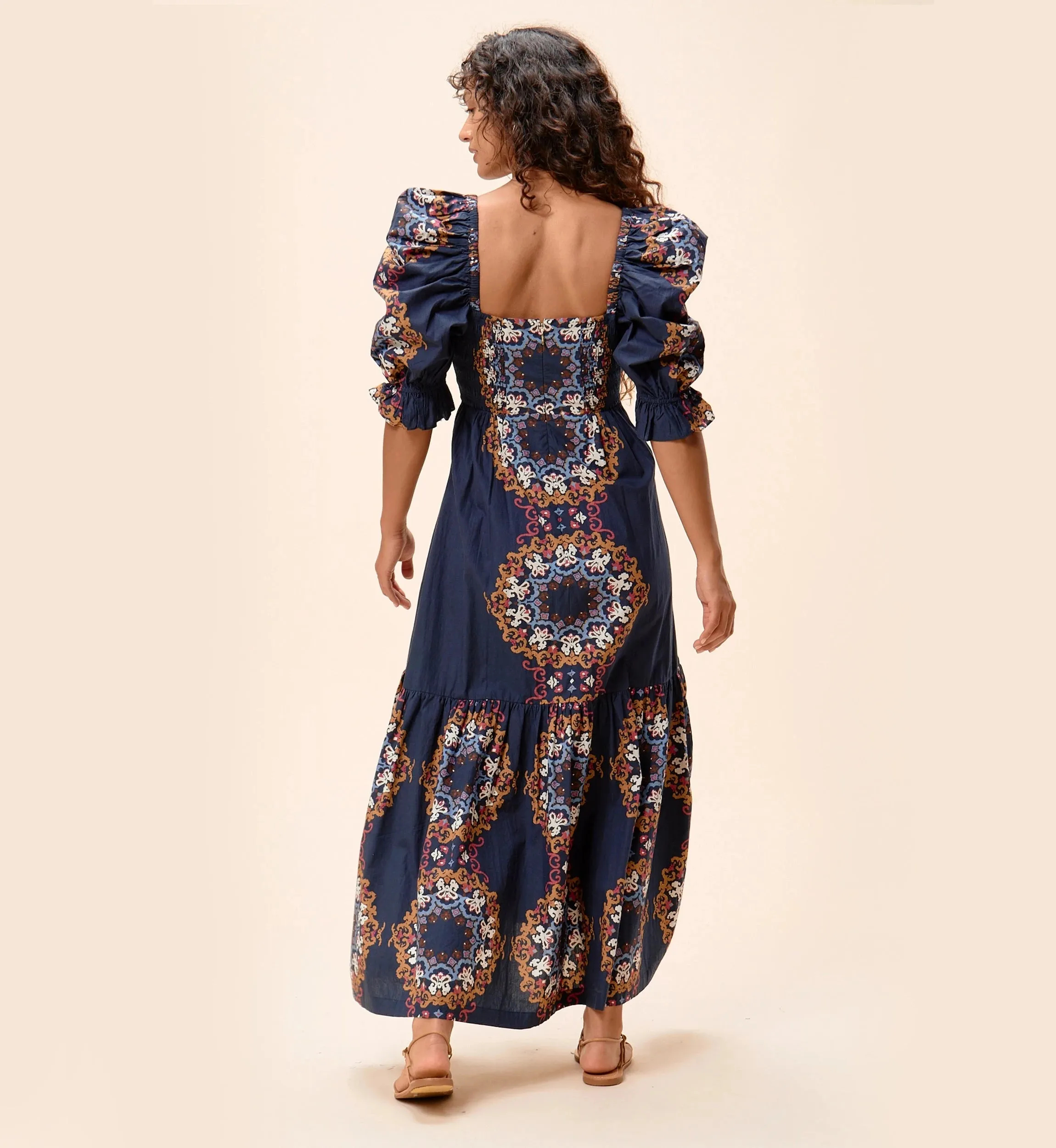 Jewel Ankle Dress | Venezia Blue sold by Cleobella product image thumbnail 2