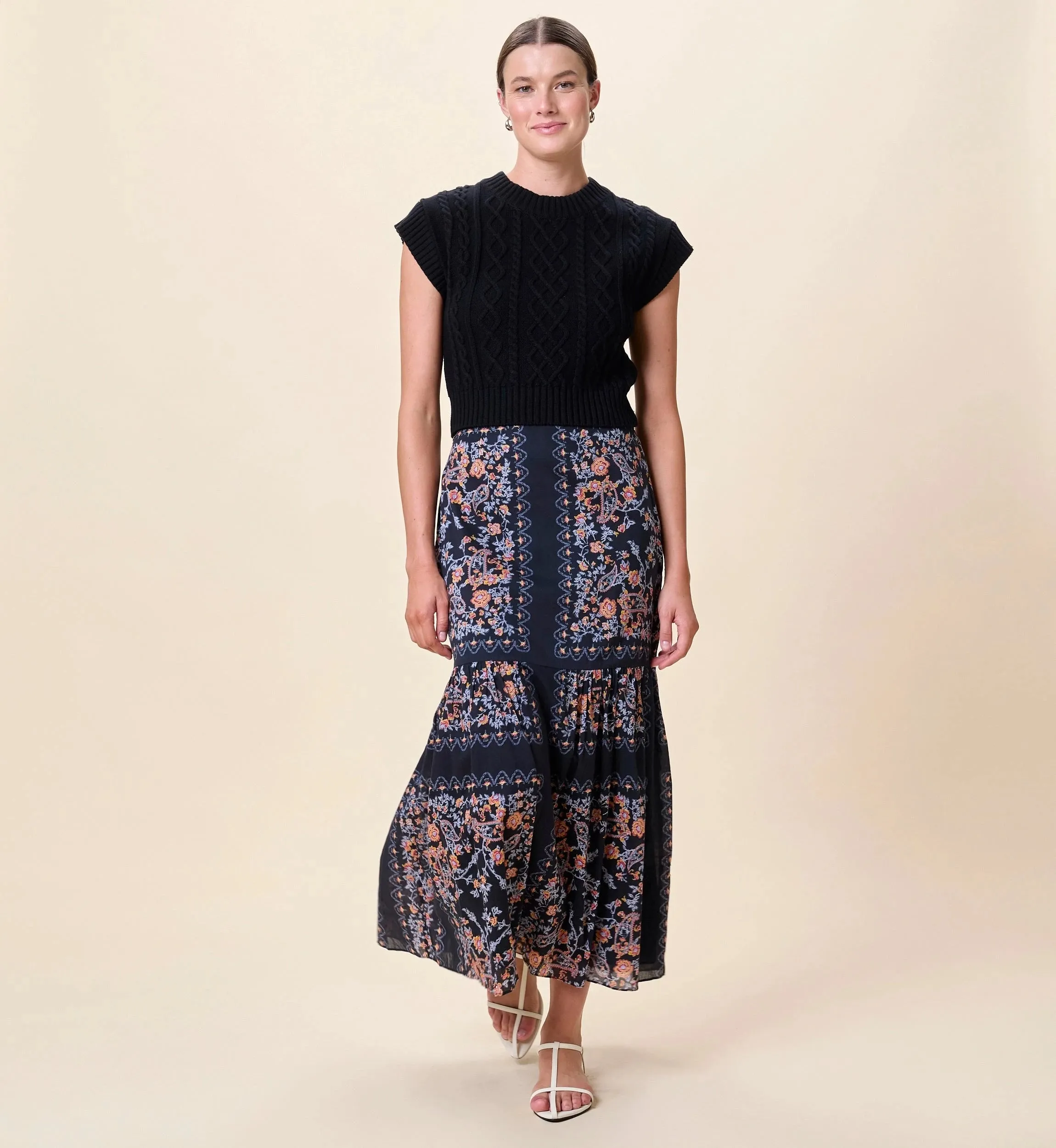 Marjorie Ankle Skirt | Dark La Ramos sold by Cleobella product image thumbnail 4