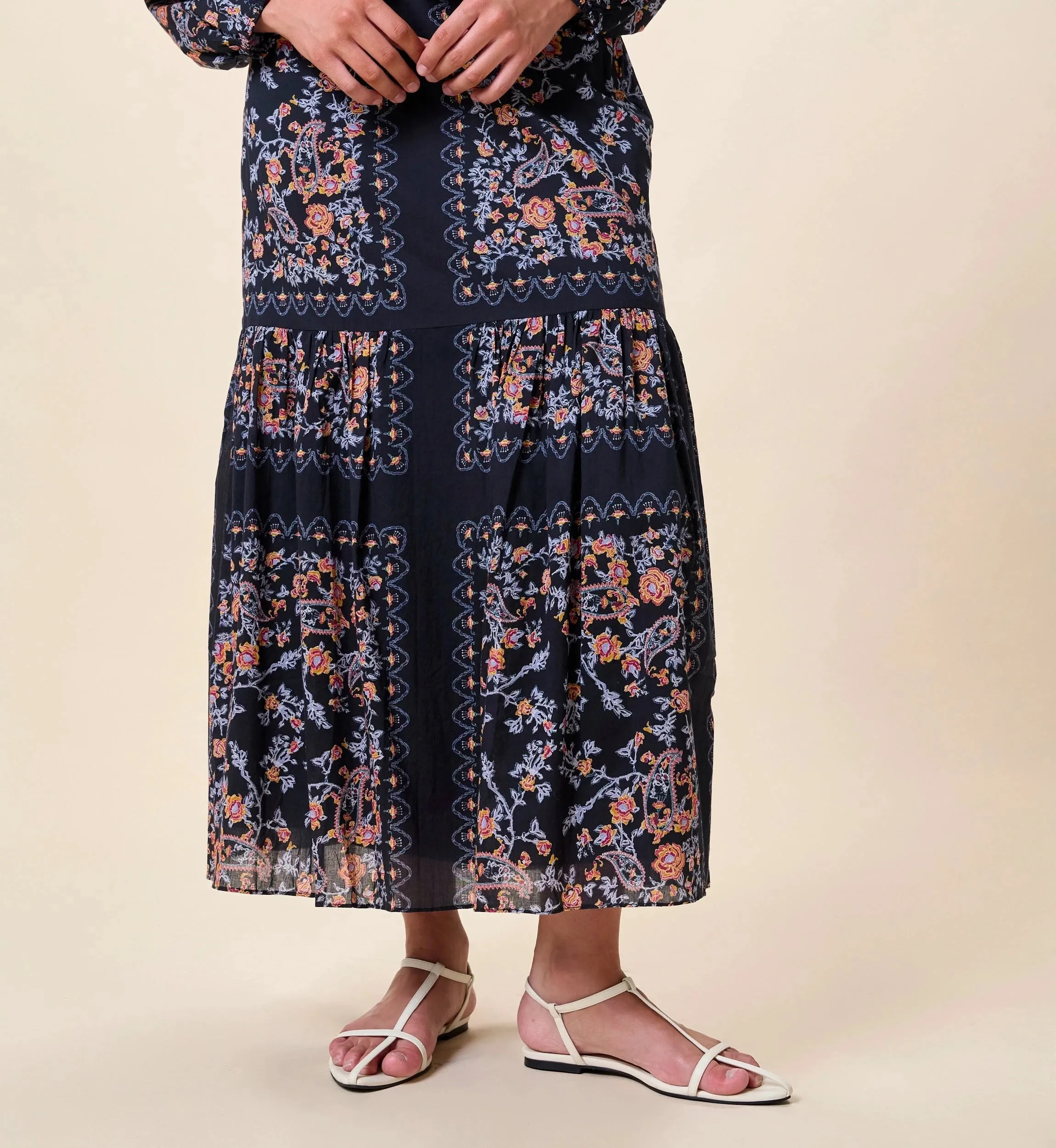 Marjorie Ankle Skirt | Dark La Ramos sold by Cleobella product image thumbnail 5