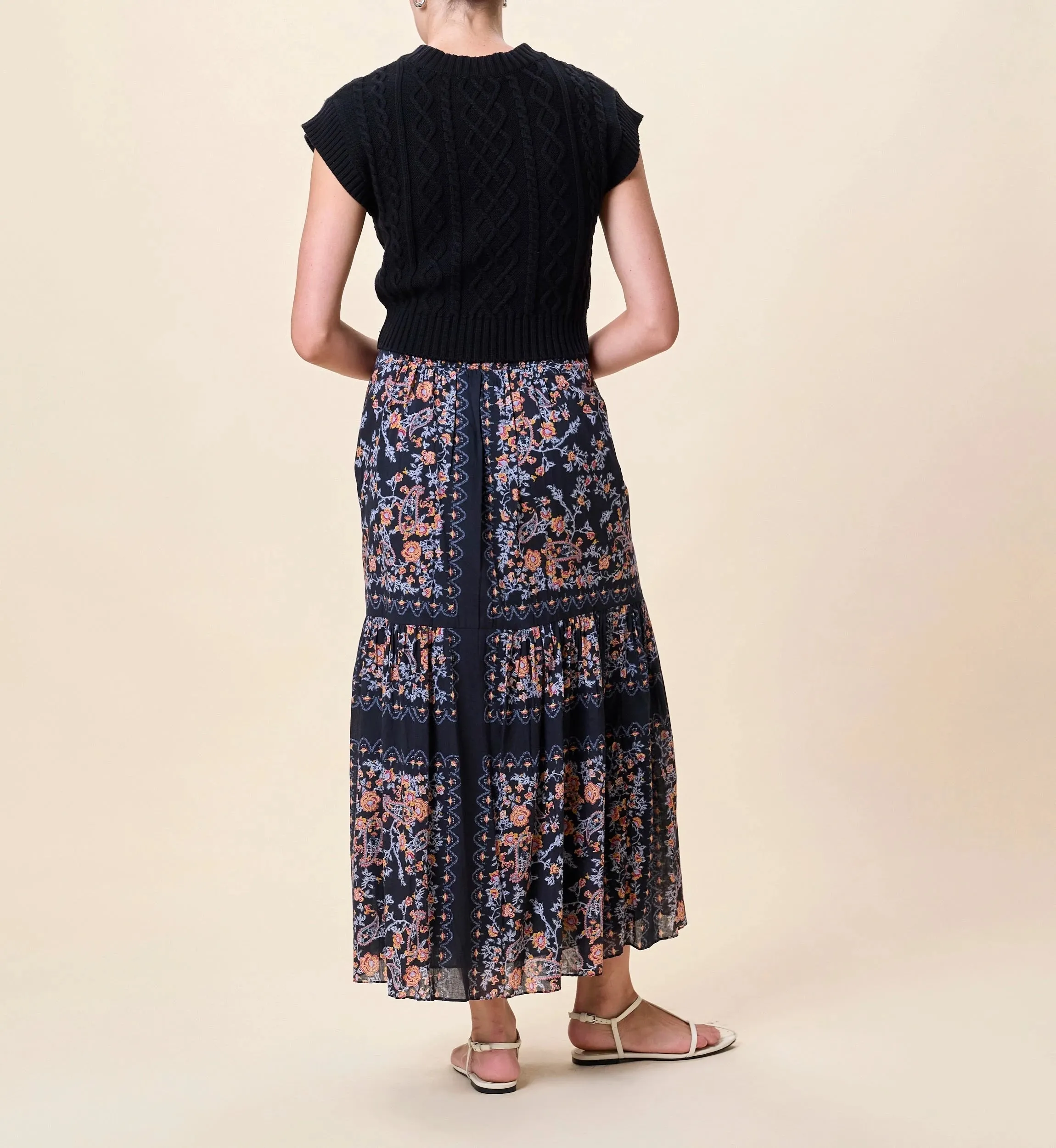 Marjorie Ankle Skirt | Dark La Ramos sold by Cleobella product image thumbnail 3