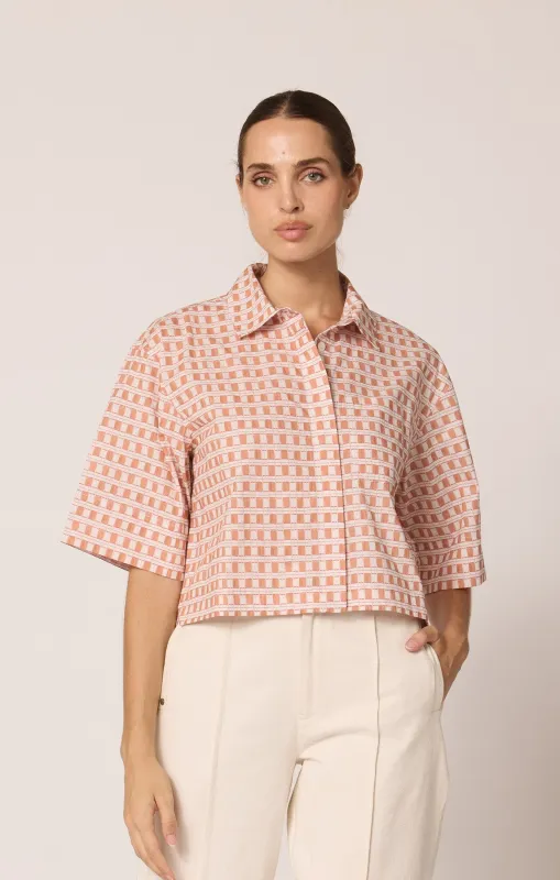 Josephine Blouse | Belini Plaid sold by Cleobella