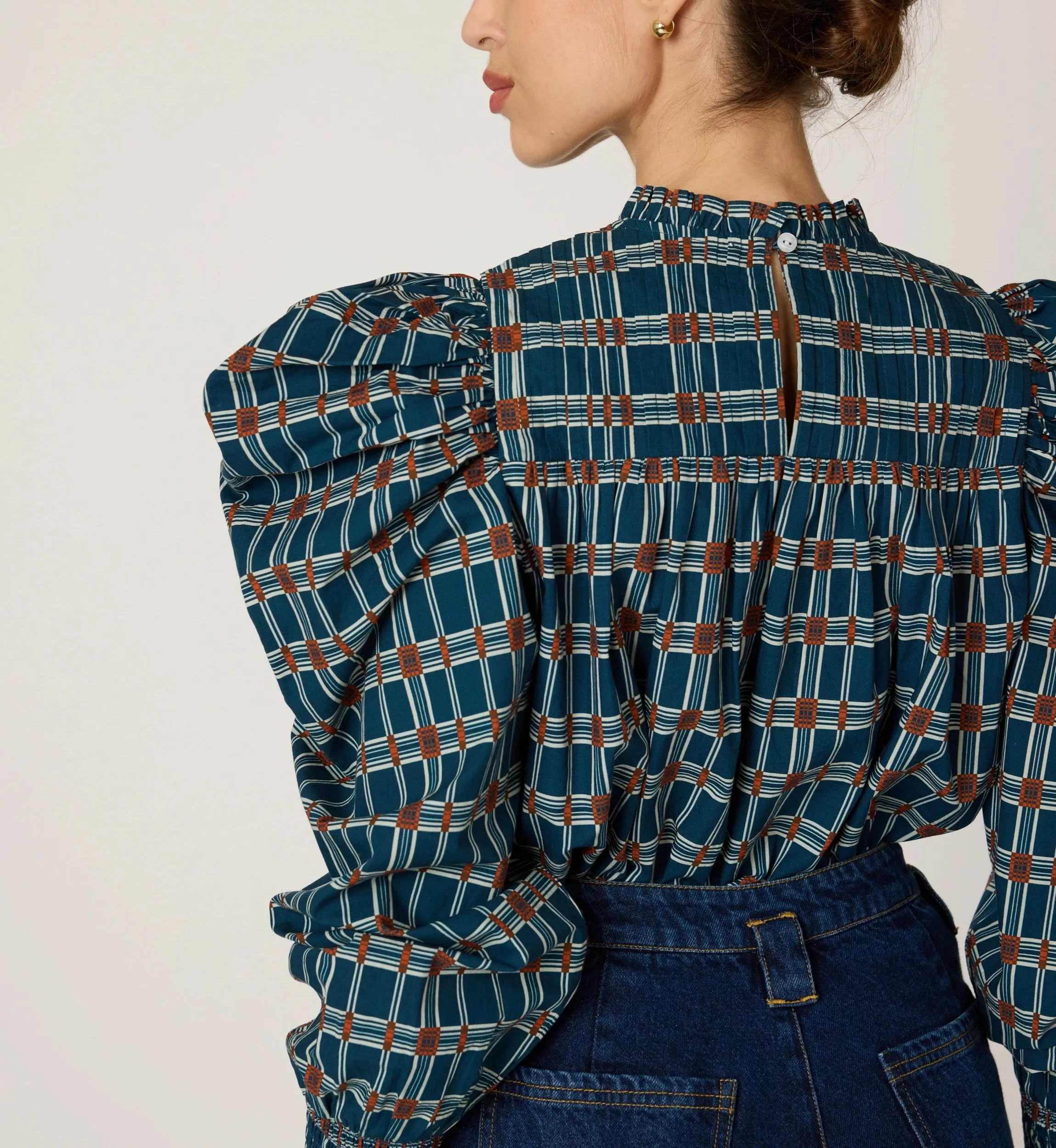 Irina Blouse | Santo Stripe sold by Cleobella product image thumbnail 5