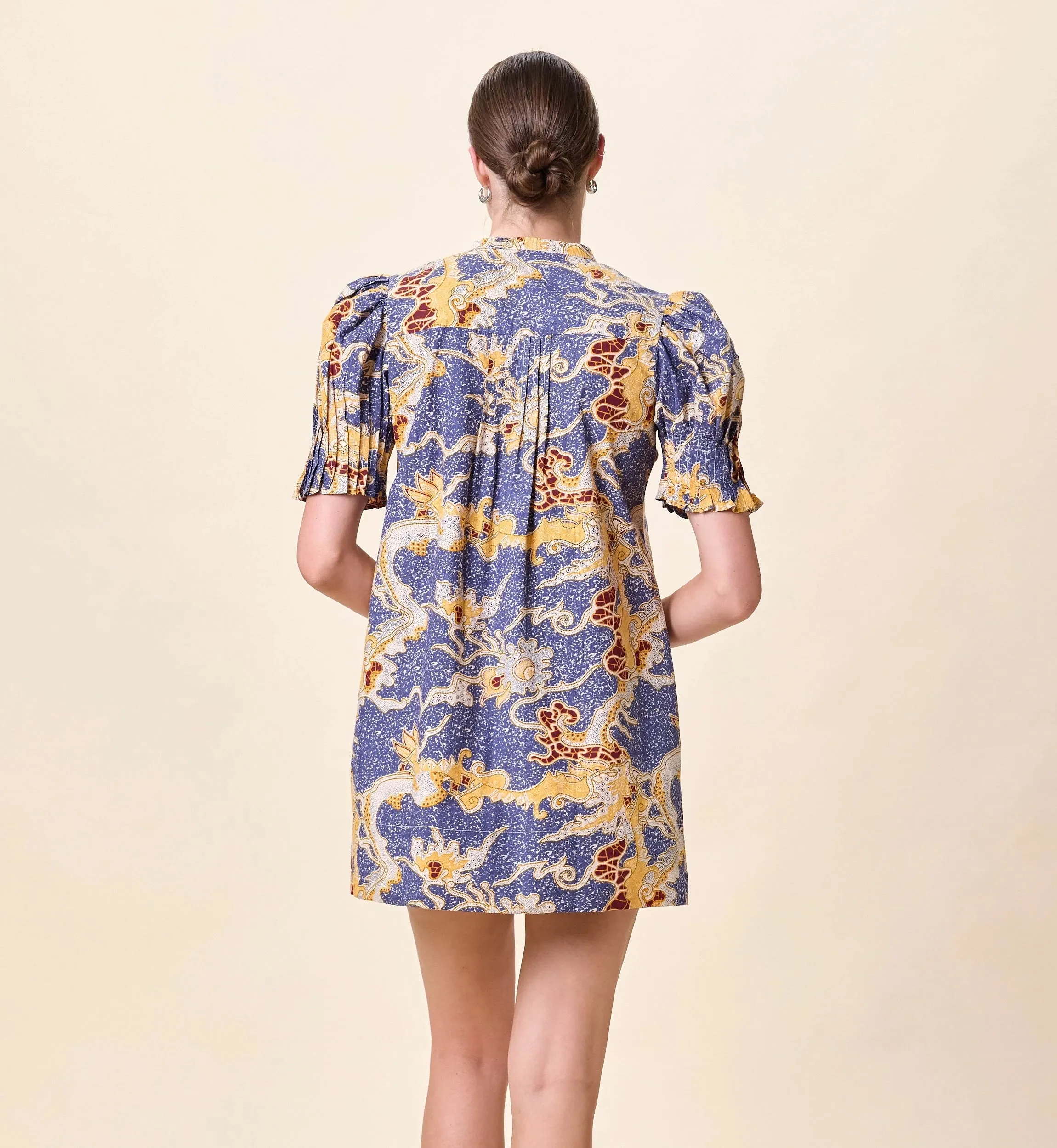 Nadia Mini Dress | Blue Castello sold by Cleobella product image thumbnail 4