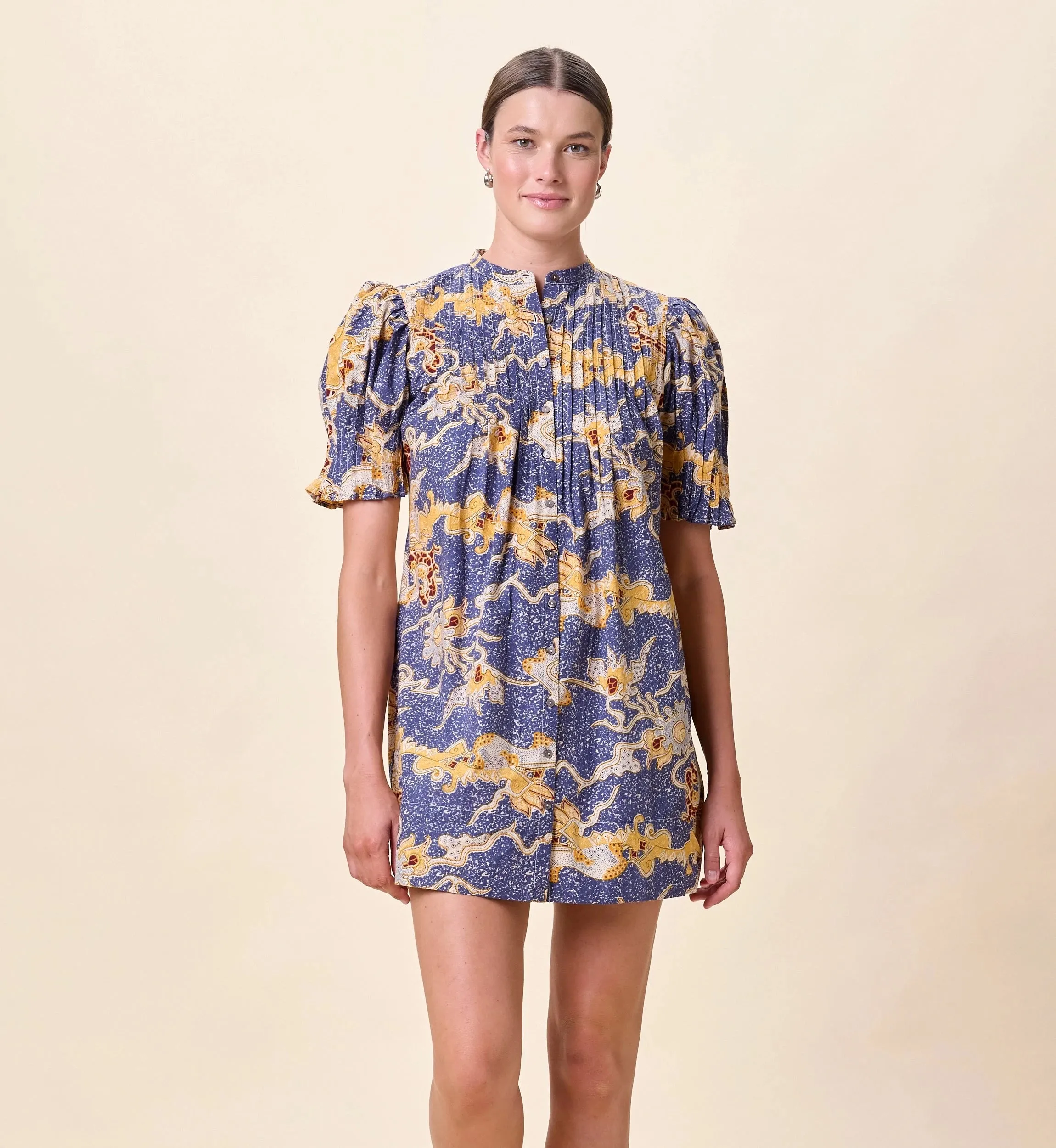 Nadia Mini Dress | Blue Castello sold by Cleobella product image thumbnail 5