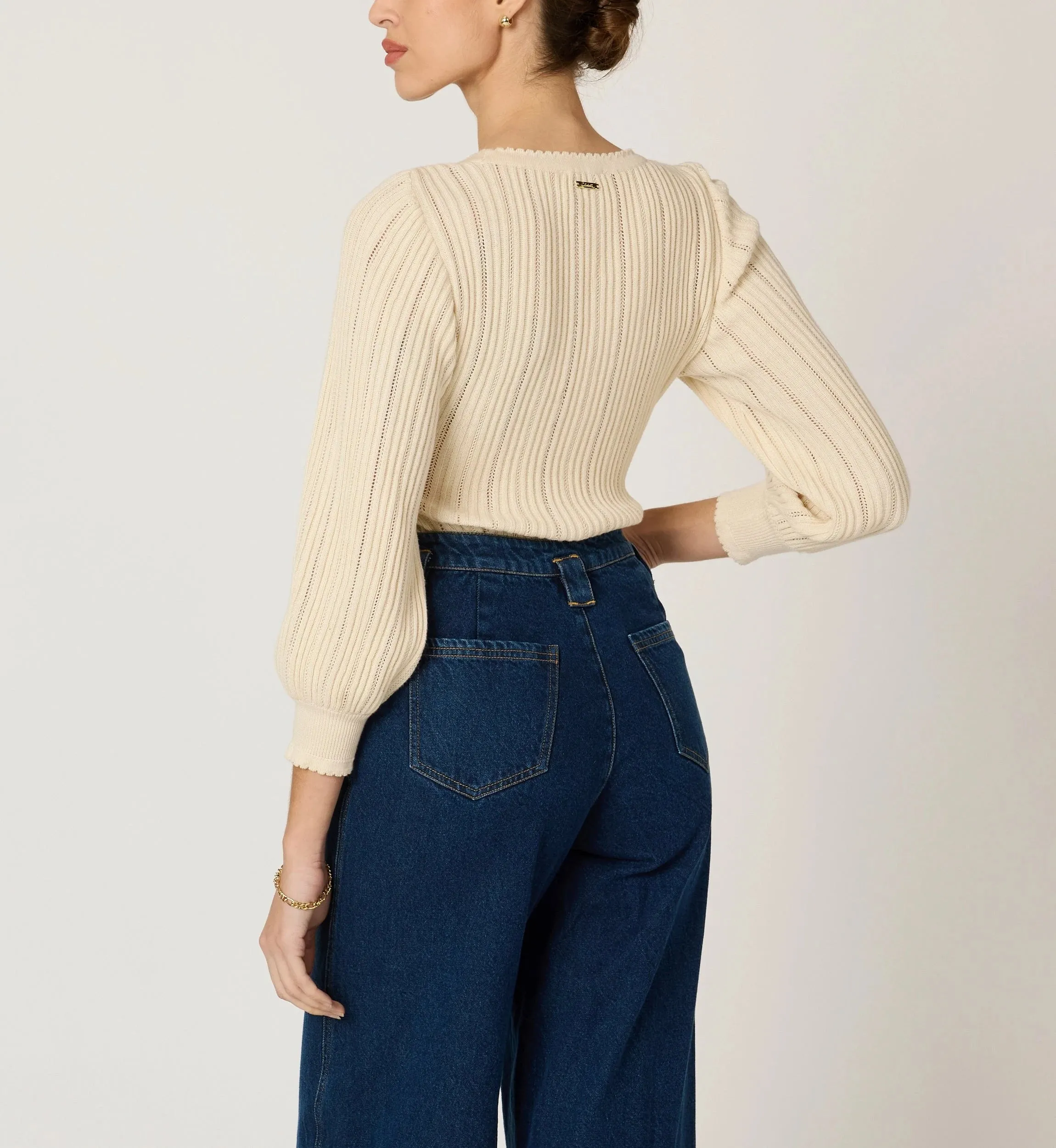 Zoe Sweater | Ivory sold by Cleobella product image thumbnail 4